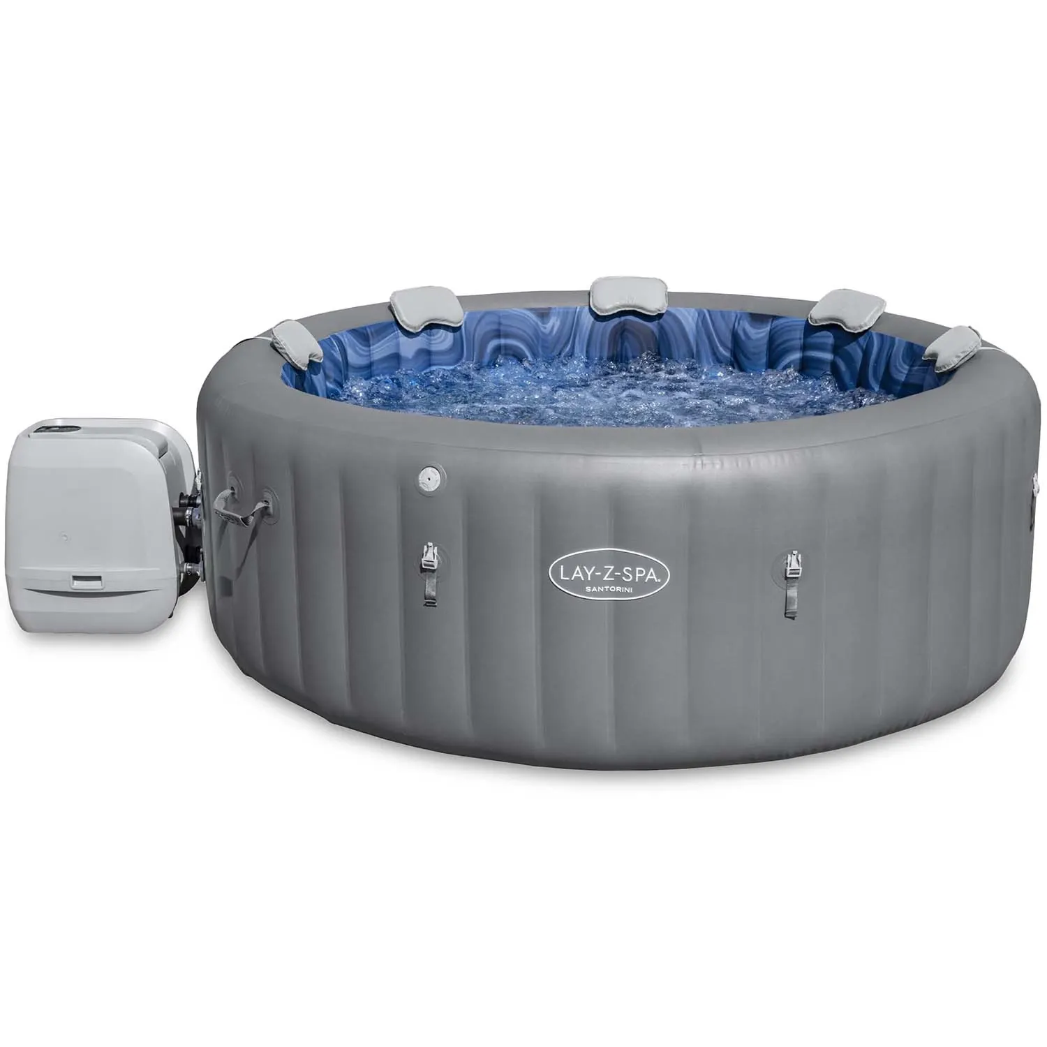 Pripučiama SPA vonia „Lay-Z Santorini“, 7 asmenims, „Bestway“, 60075 - nuotrauka 1