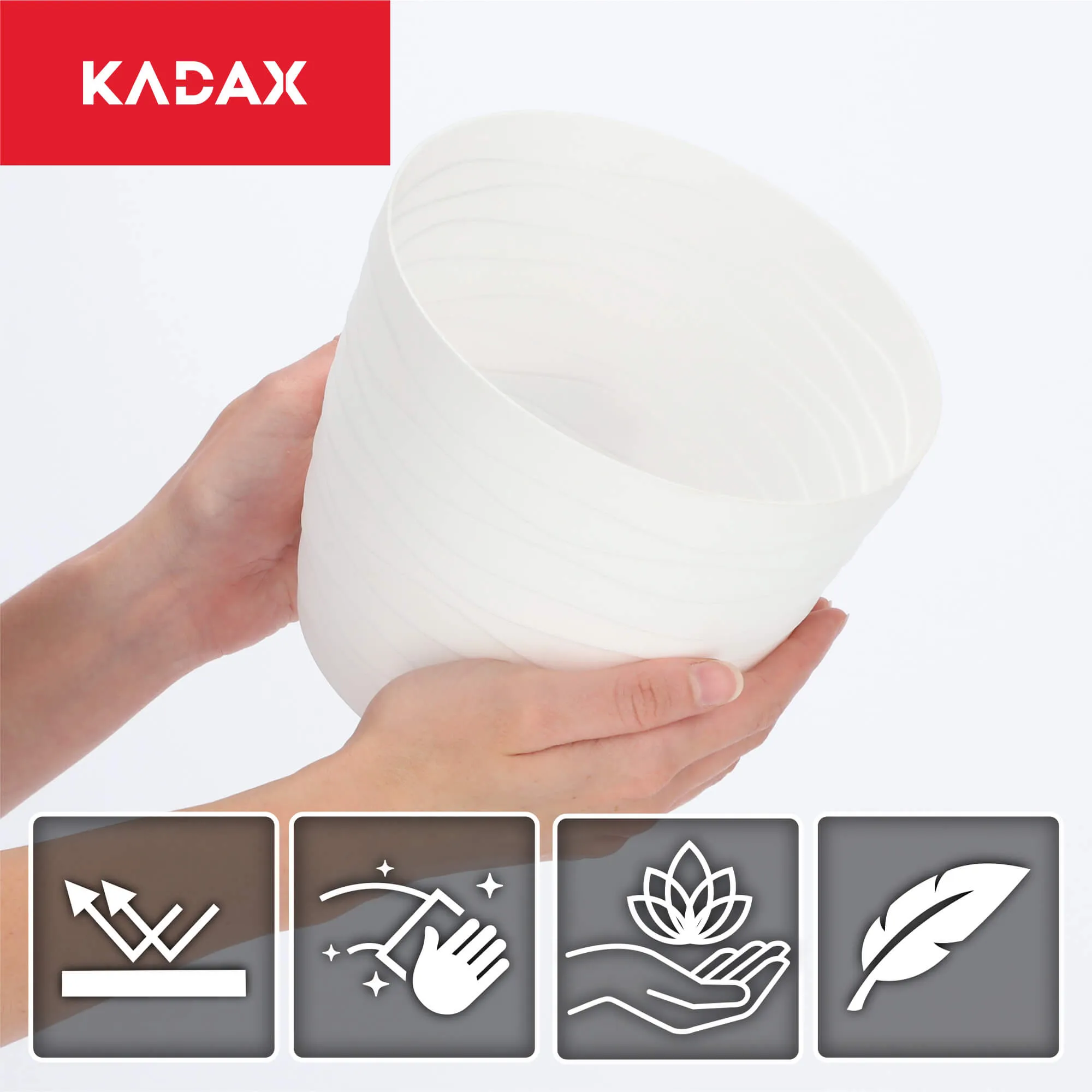 Ufra apvalus gėlių vazonas 17 cm