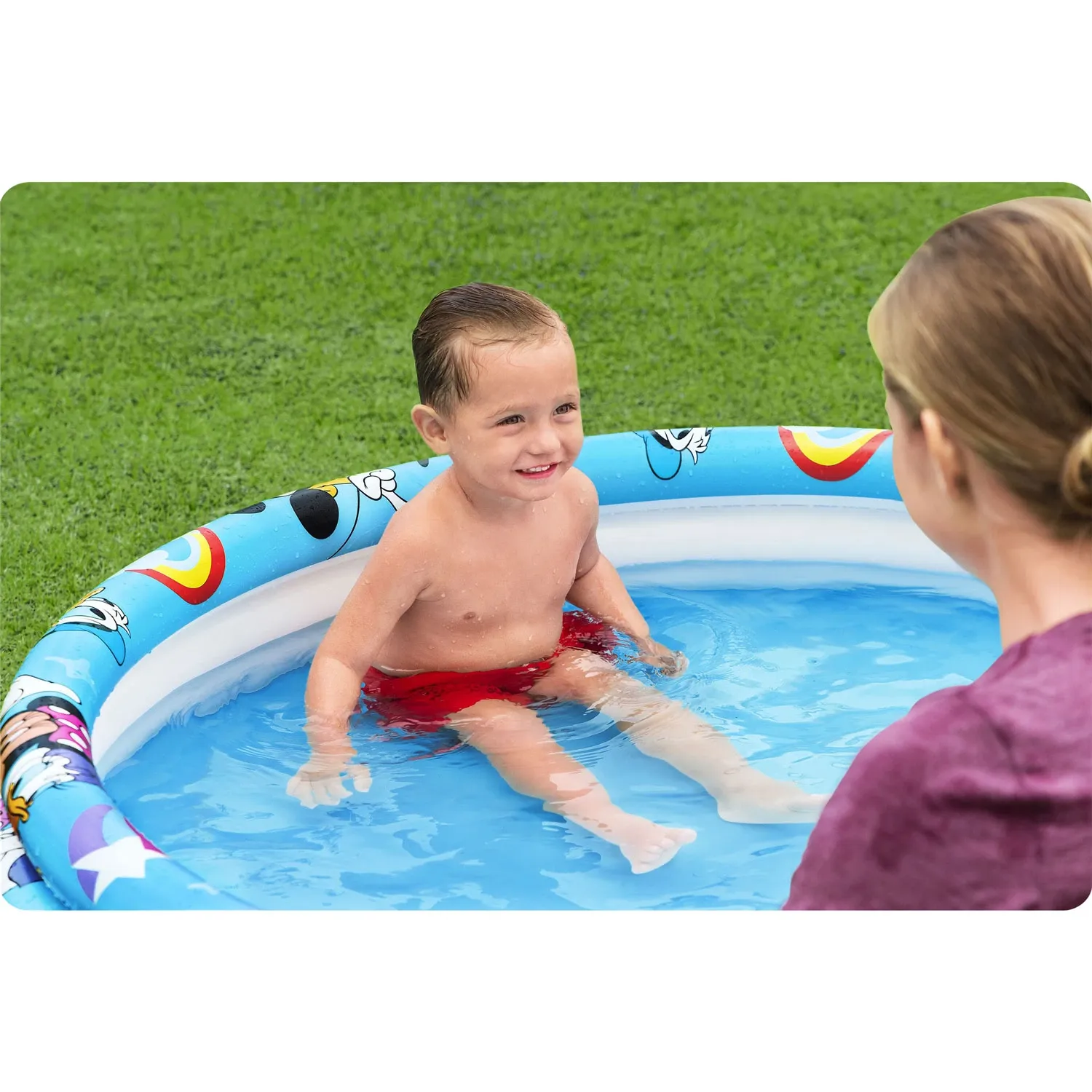 Pripučiamas baseinas „Mickey and Friends“, 122 x 25 cm, „Bestway 91007“ - nuotrauka 1