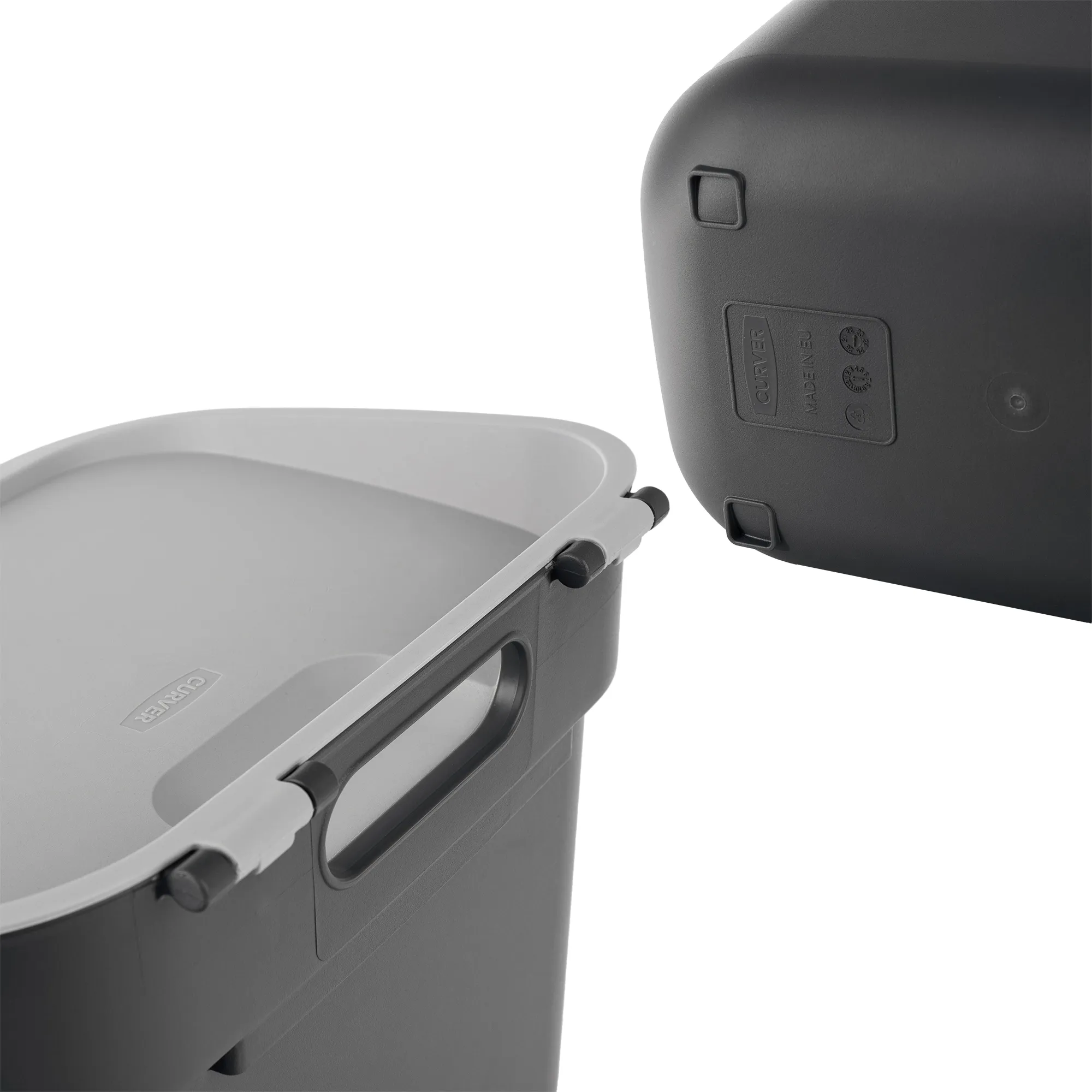 „Curver Ready to Collect“ 5 l pilka atliekų rūšiavimo šiukšliadėžė