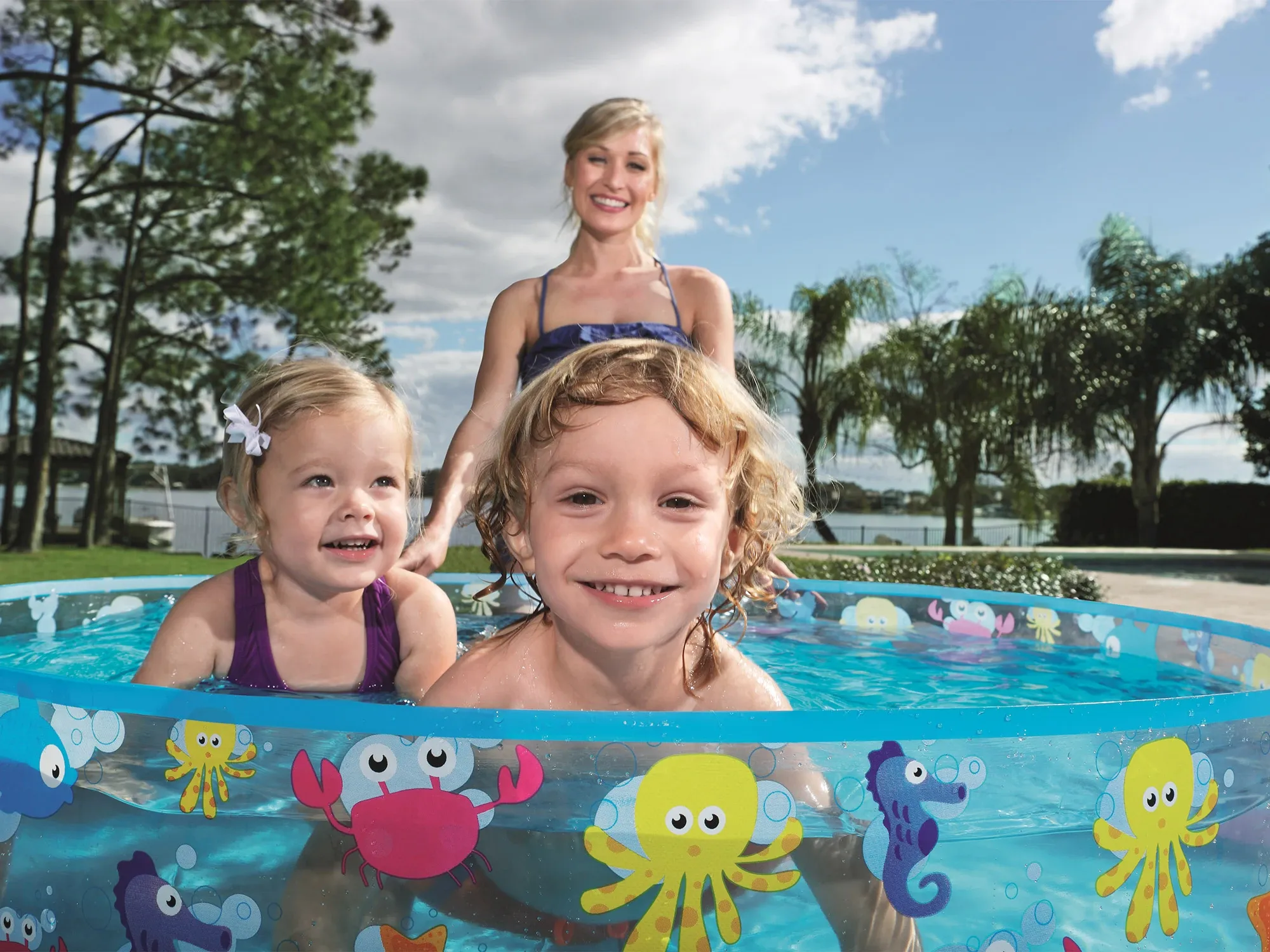 Sodo baseinas, paplūdimys, 122 x 25 cm, „Bestway 55028“ - nuotrauka 1