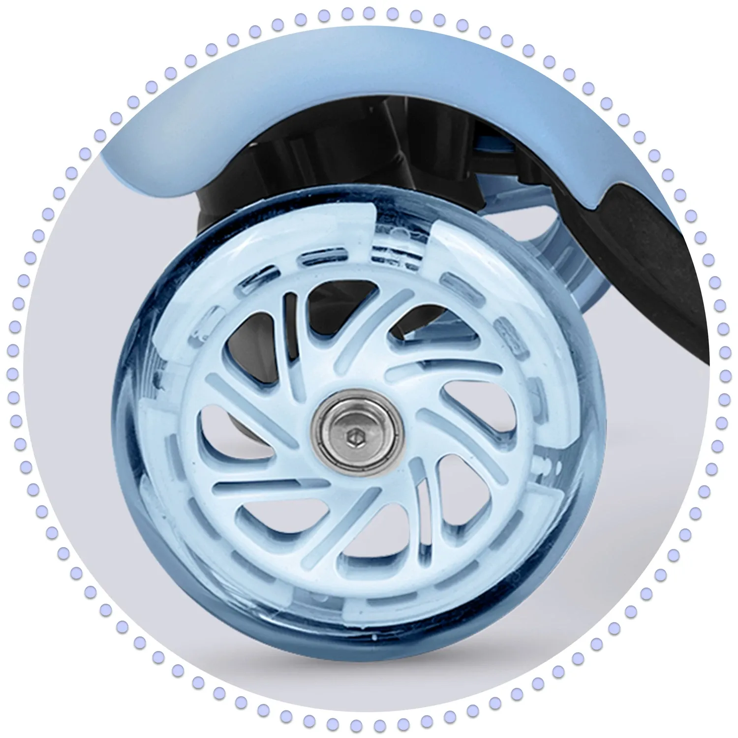 „Ricokids Todi“ triratis paspirtukas – mėlynas ir pilkas - nuotrauka 1