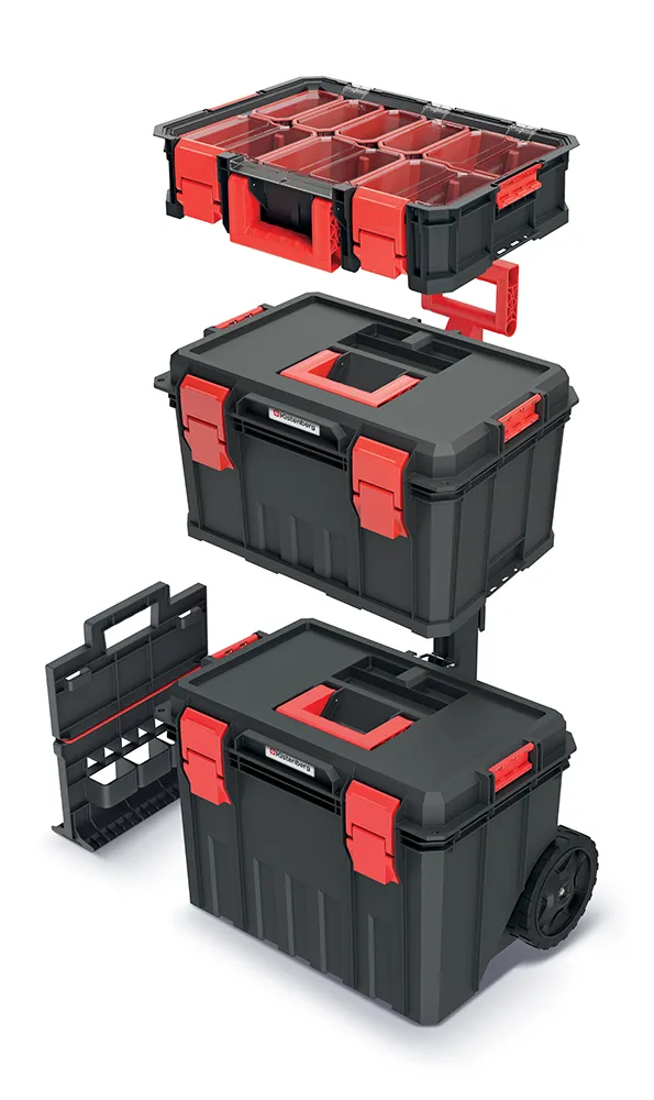 KISTENBERG Modular Solution 4in1 įrankių dėžės rinkinys B – KMSS553585B – juoda