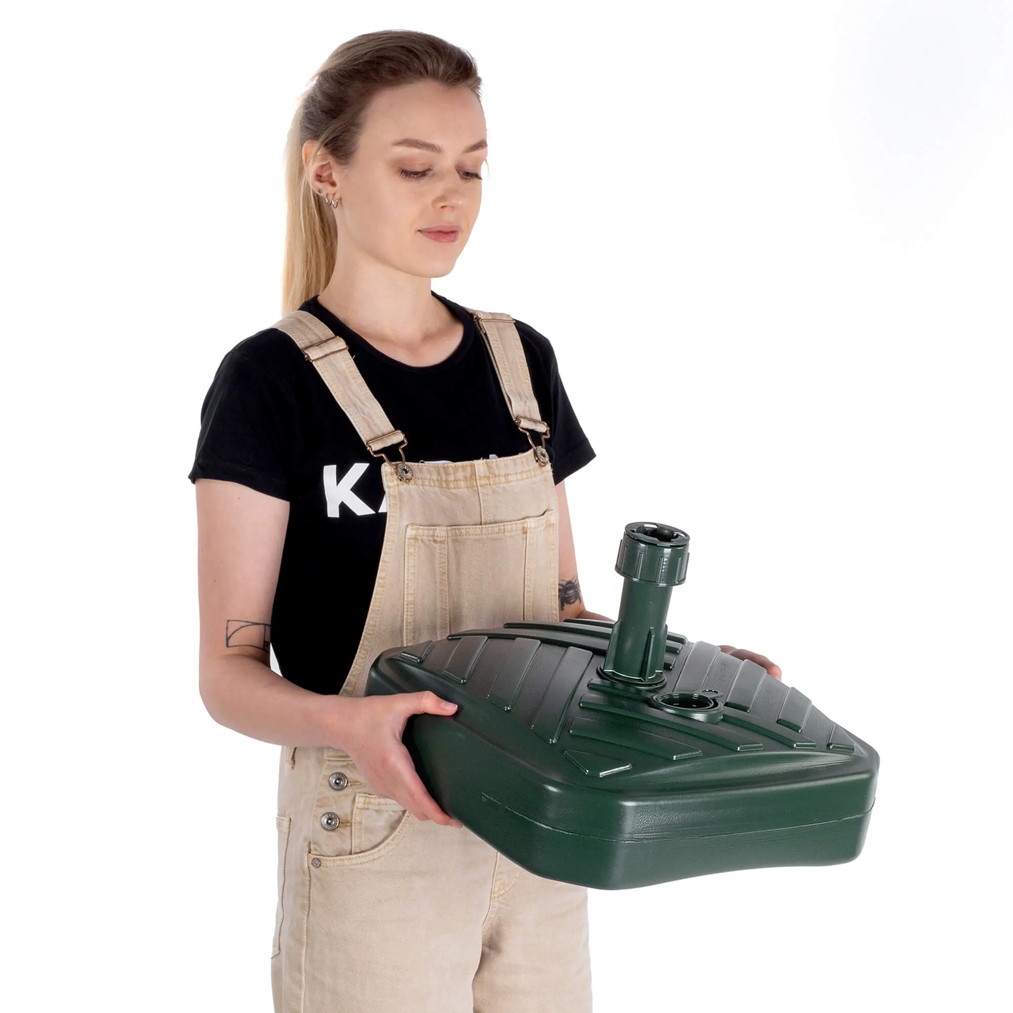 „Solero“ sodo skėčio pagrindas su juostelėmis, kvadratinis, žalias