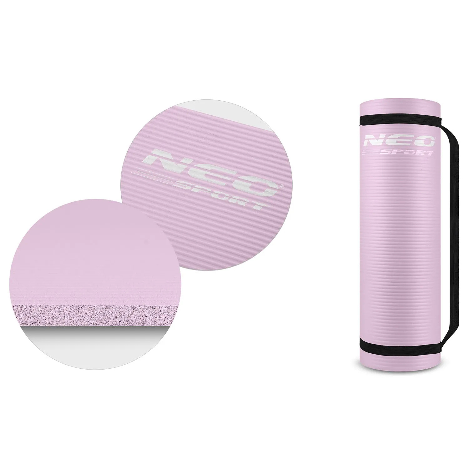 Mankštos kilimėlis 183 x 60 x 1 cm Neo-Sport - 192201 violetinis - nuotrauka 1