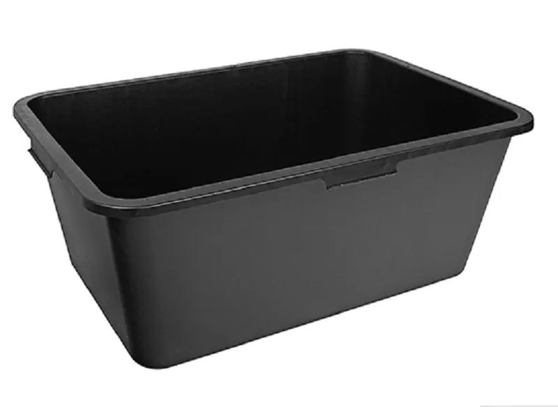Stačiakampis statybinis konteineris „Isna“ 60 l, juodas