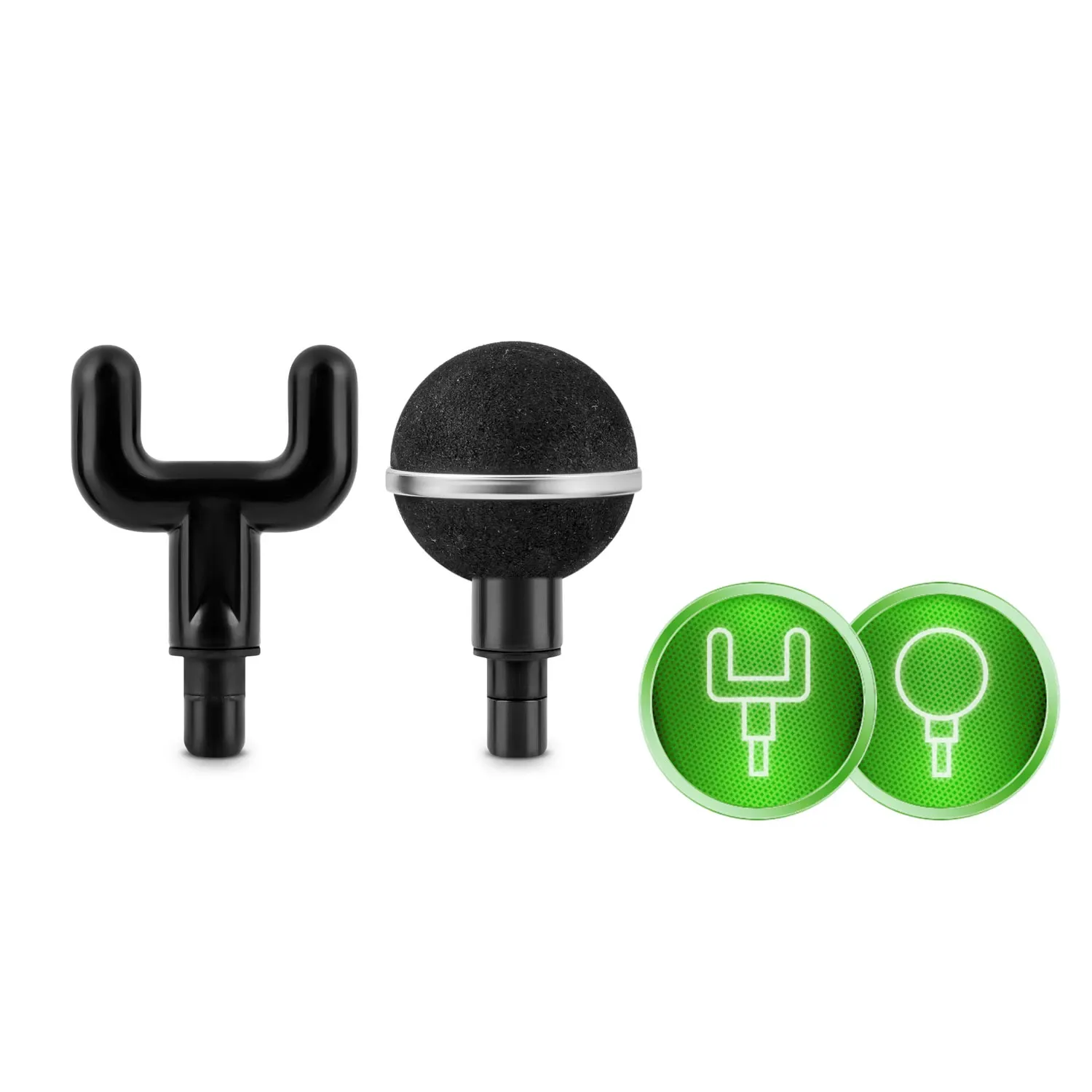 Kūno masažo pistoletas NS-500 Neo-sport, juodas, 8 antgaliai - nuotrauka 1