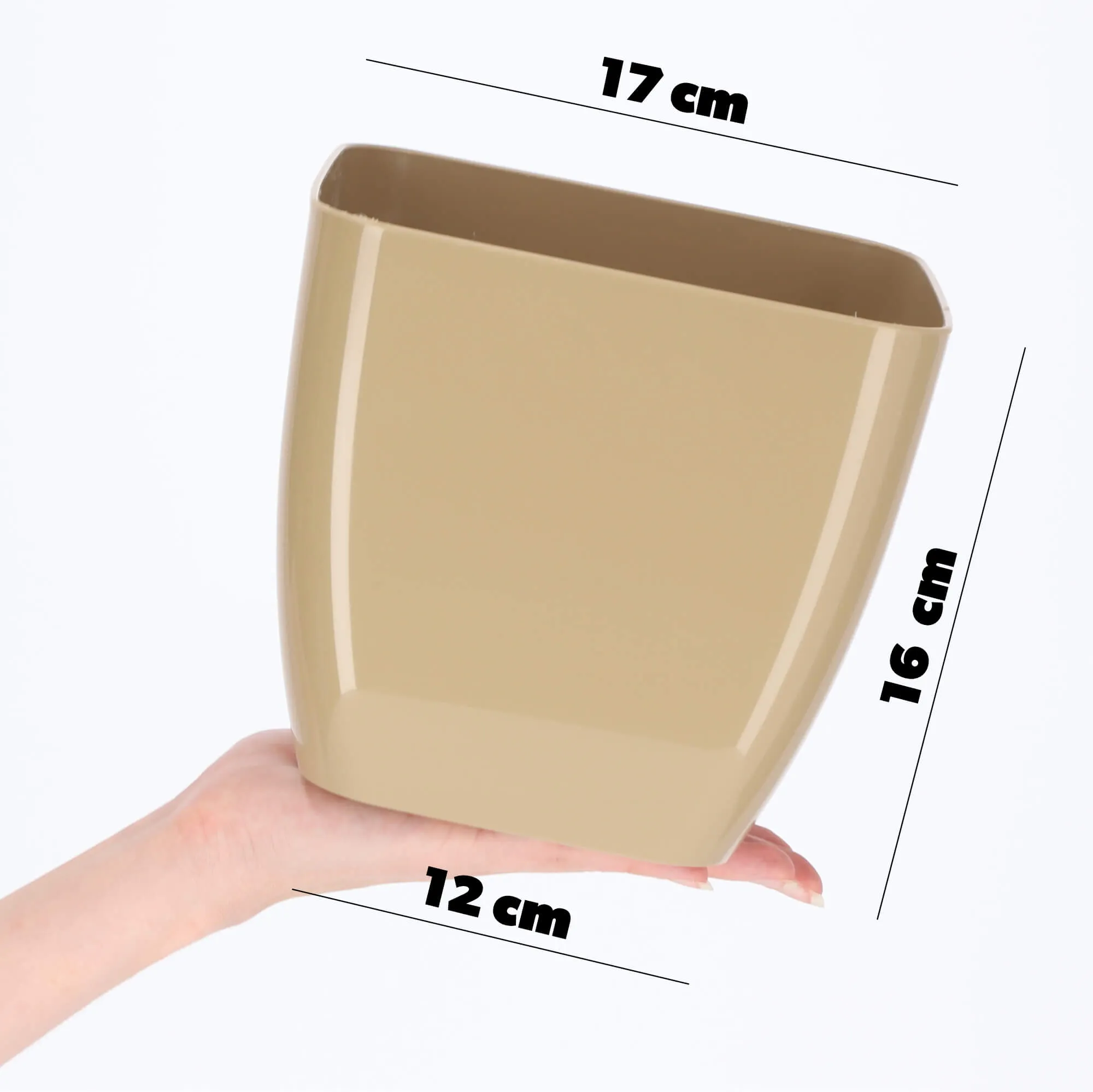 Borgo kvadratinis vazonas 18 cm