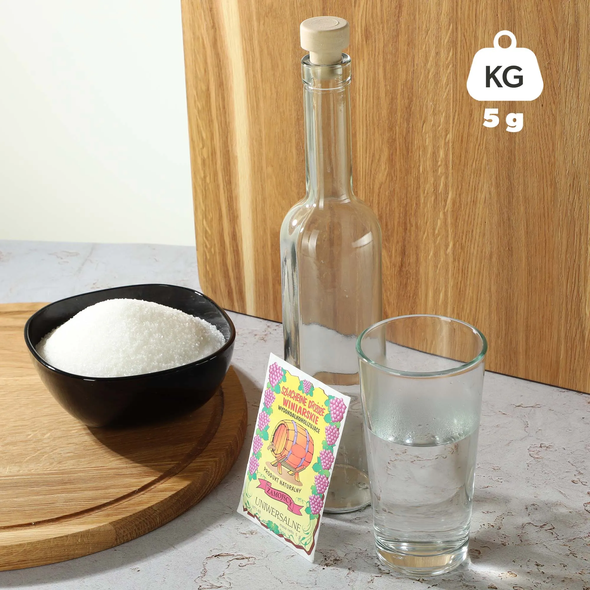 Universalios vyno mielės, labai alkoholio turinčios, 5 g