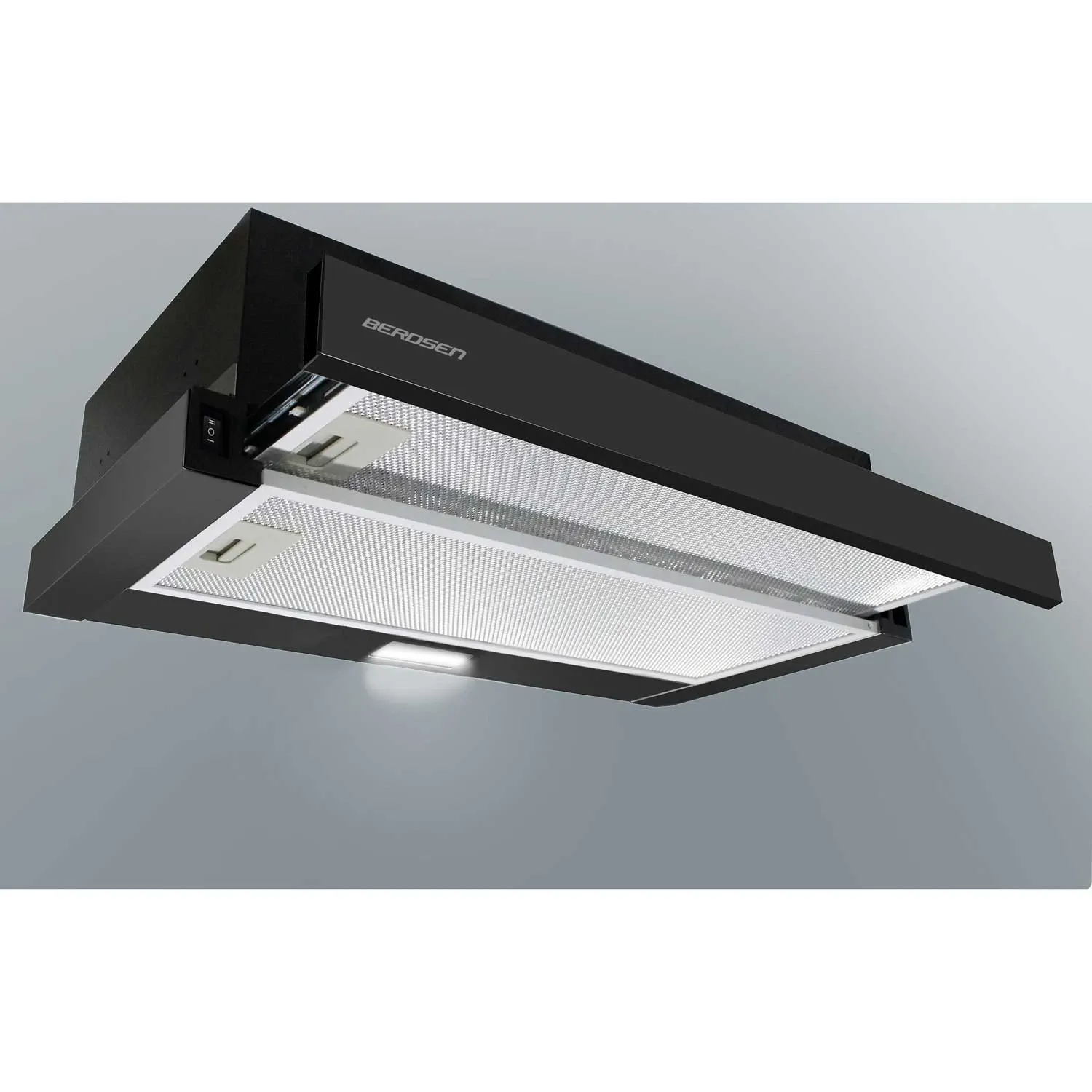 Teleskopinis virtuvės gartraukis 50 cm, juodas BT-234 - nuotrauka 1