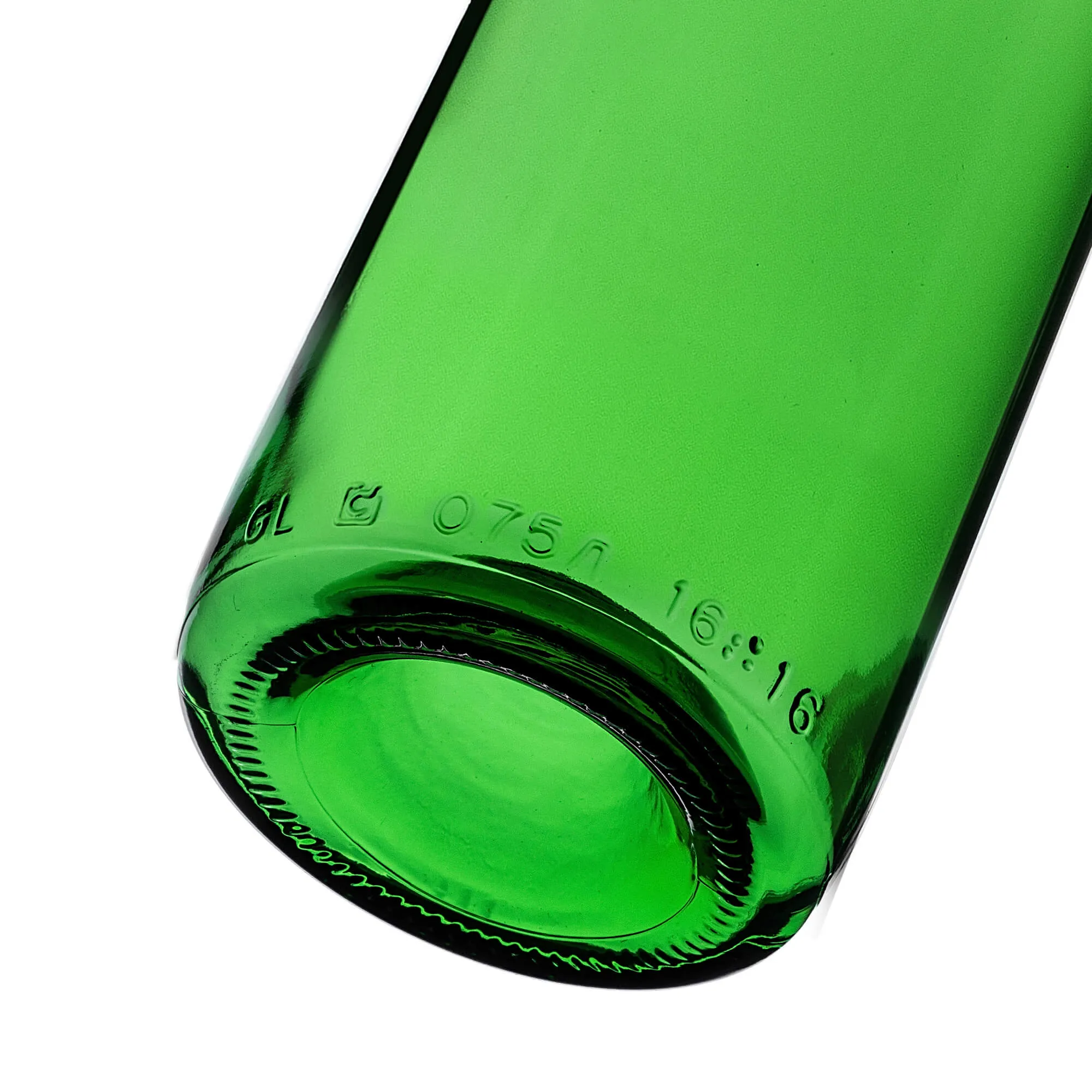 Biagio vyno butelis 750 ml žalias su aglomeruotu kamščiu 1 vnt.