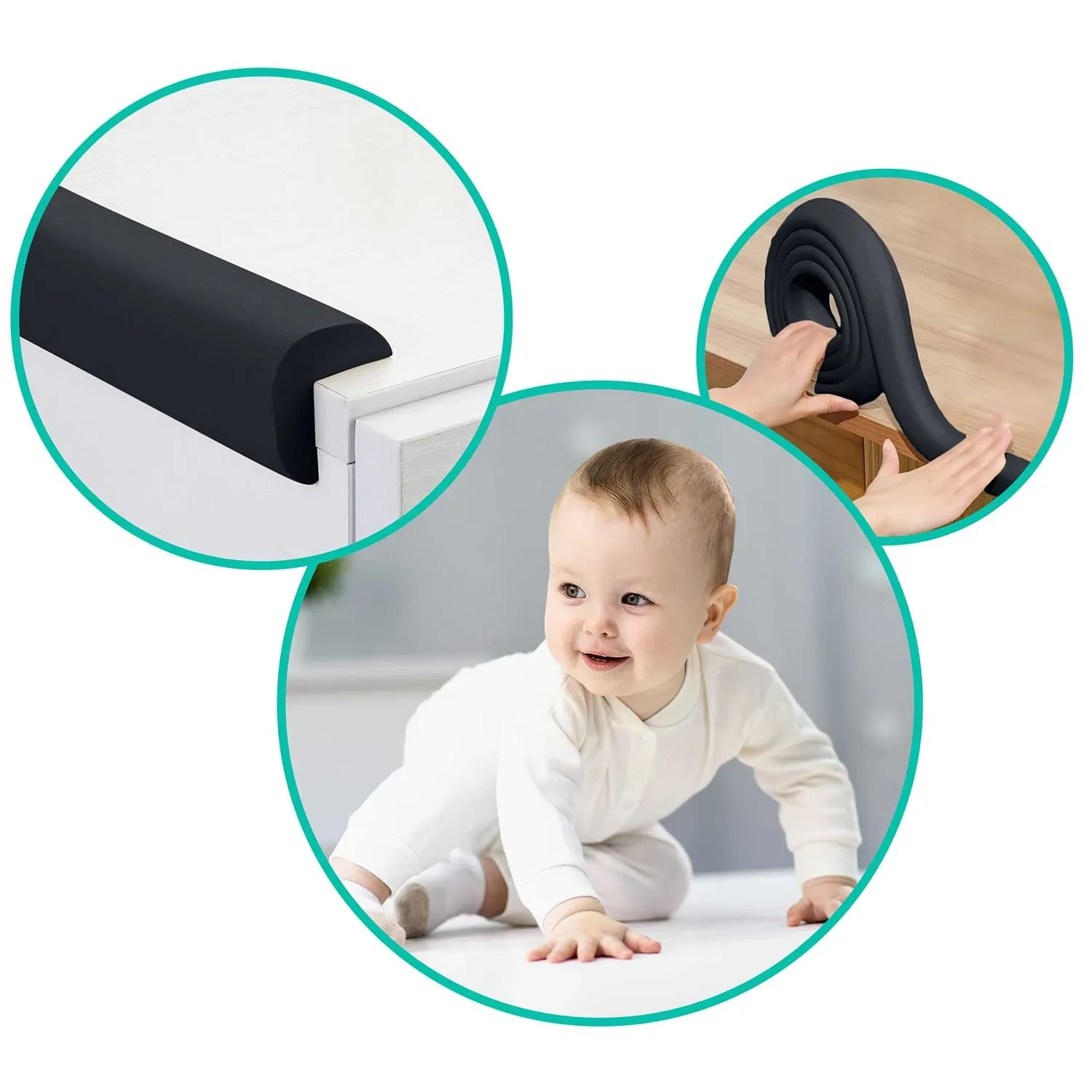 Ricokids 798711 juoda putplasčio apsauginė juosta 6 m - nuotrauka 1