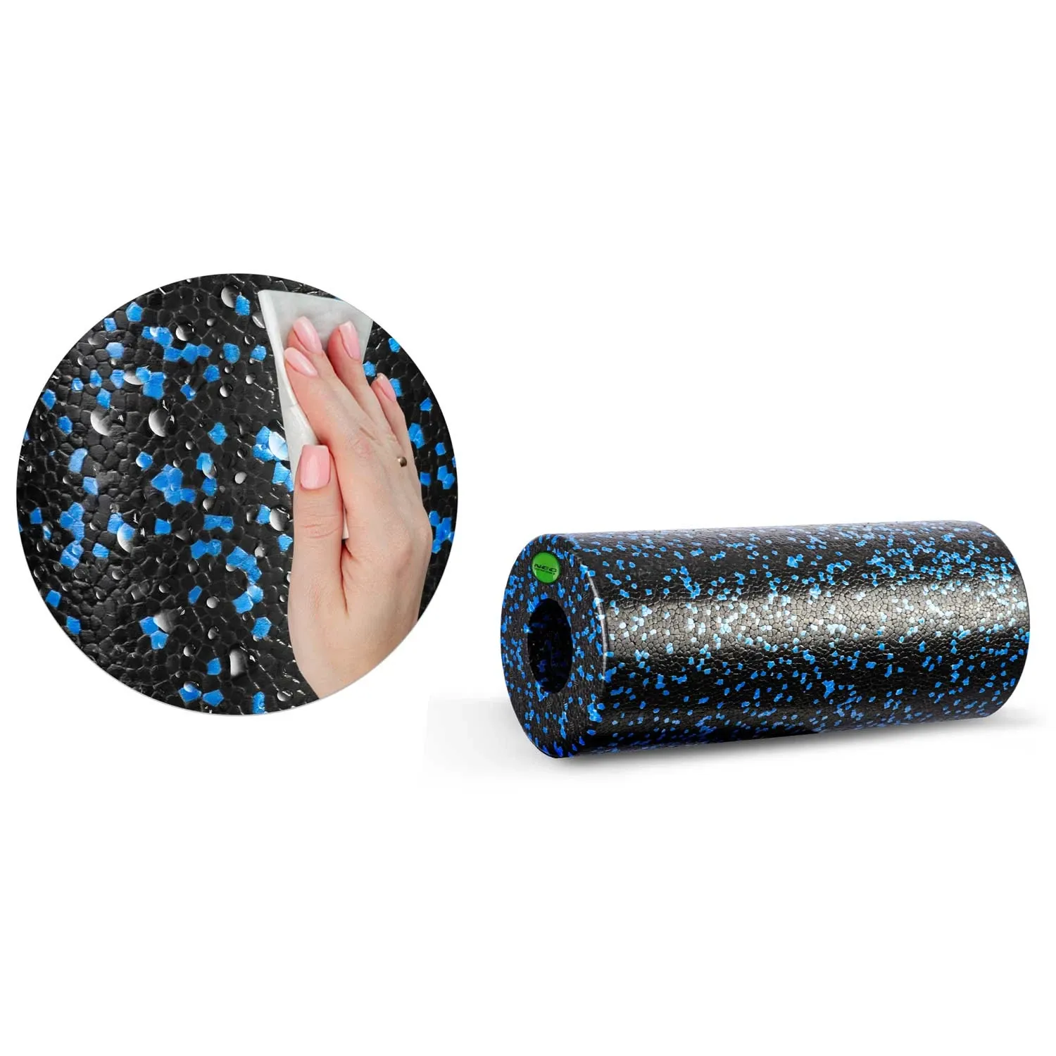 Mankštos volelis 33 x 14 cm NS-964 juodas ir mėlynas - nuotrauka 1