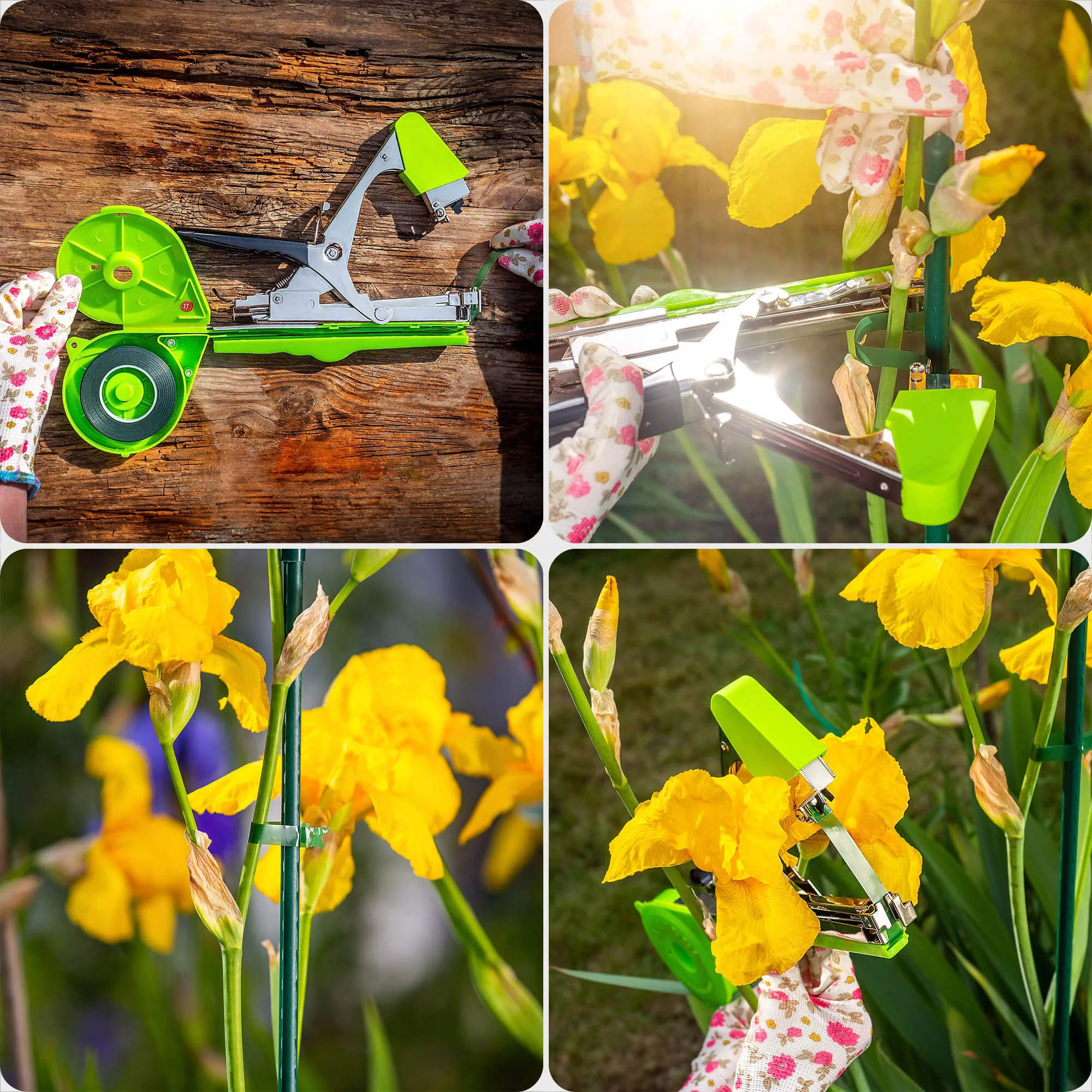 Larret sodo segiklio juostų rinkinys, 11 mm x 25 m, žalios, 20 vnt.