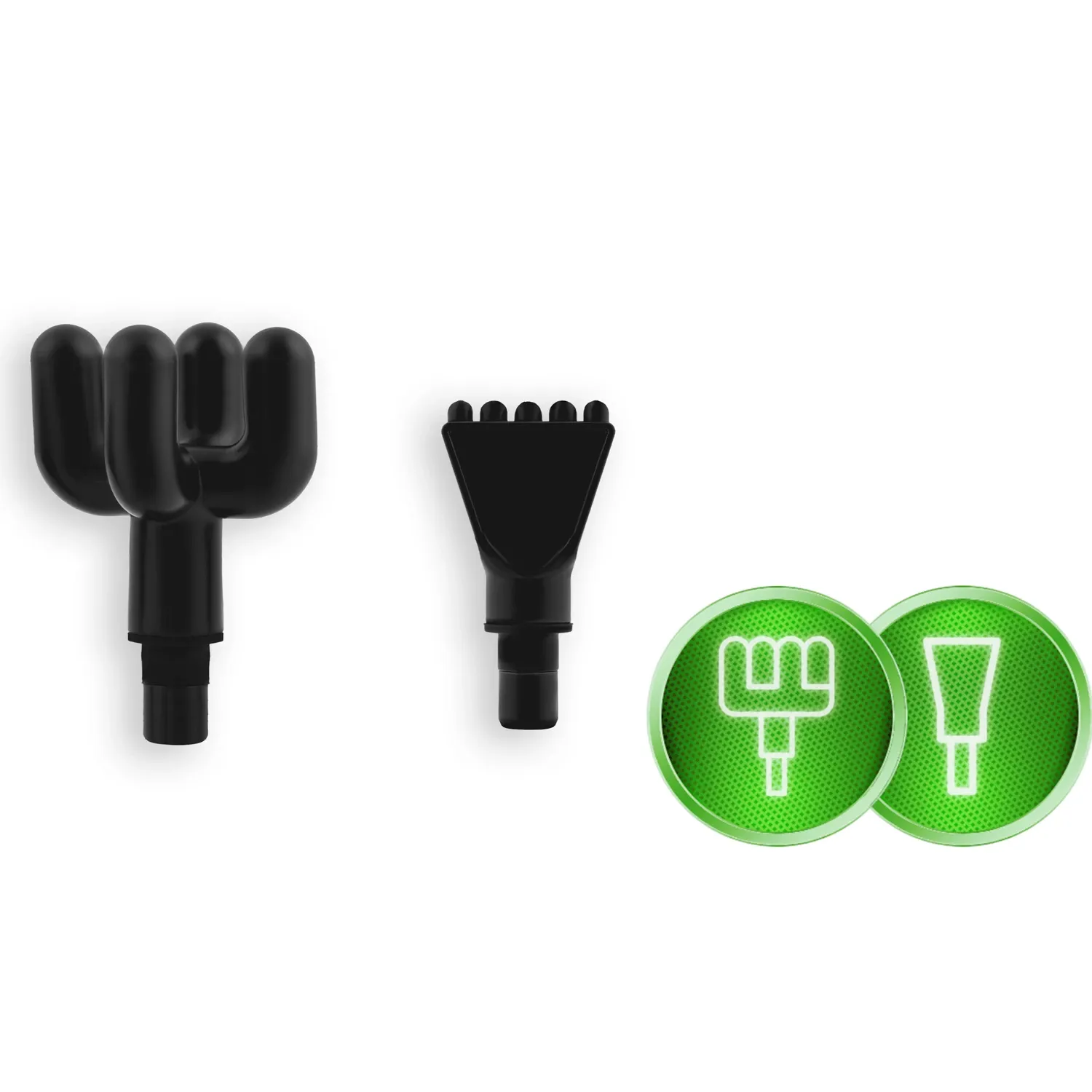 Kūno masažo pistoletas NS-501 Neo-sport juodas su 8 antgaliais - nuotrauka 1