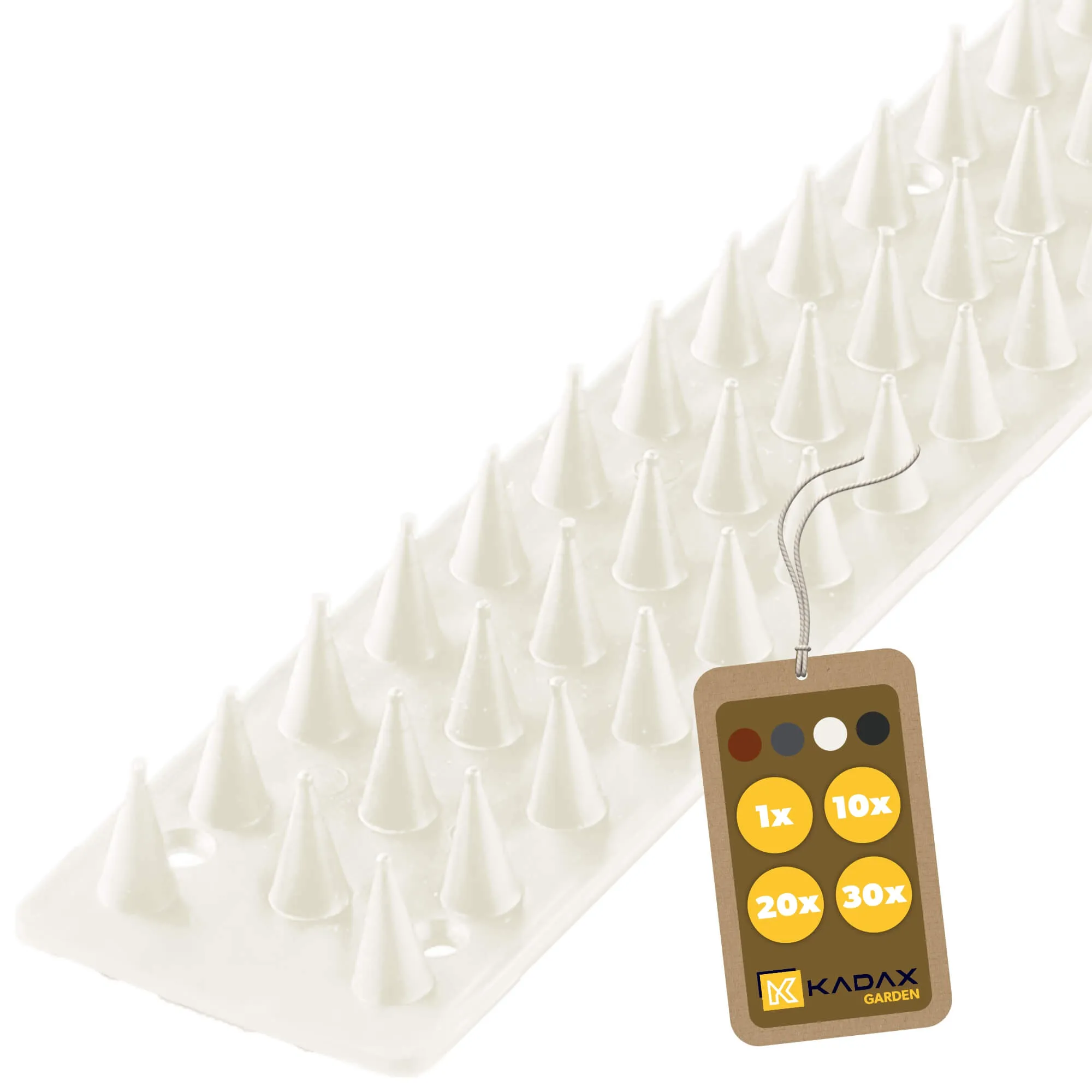 „Tosta“ plastikiniai spygliai nuo paukščių, 4,5 x 50 cm, balti, 1 vnt.