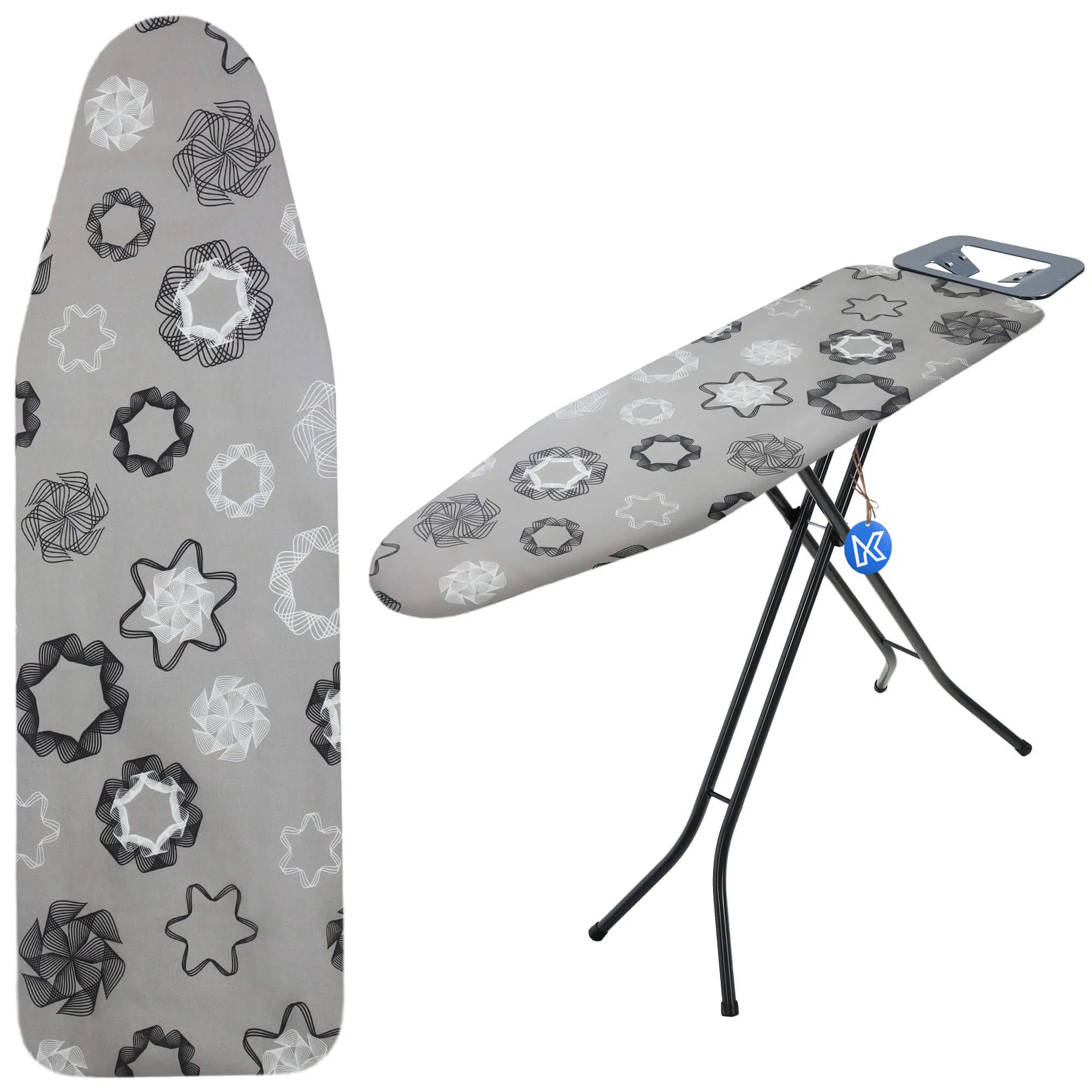 „Etoto“ lyginimo lentos užvalkalas, 120 x 38 cm, ištemptas geometrinis raštas