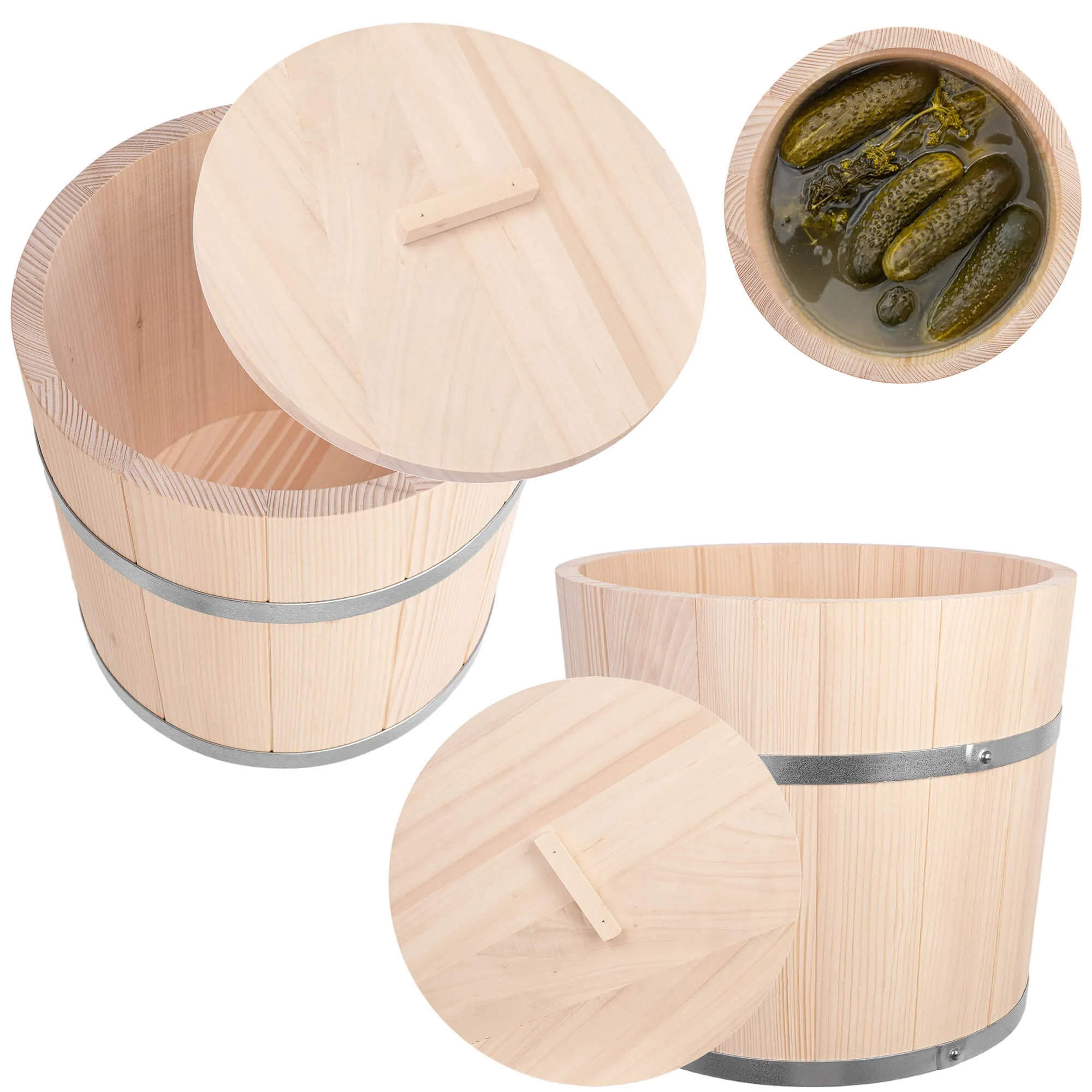 Reila 25L medinė statinė marinavimui