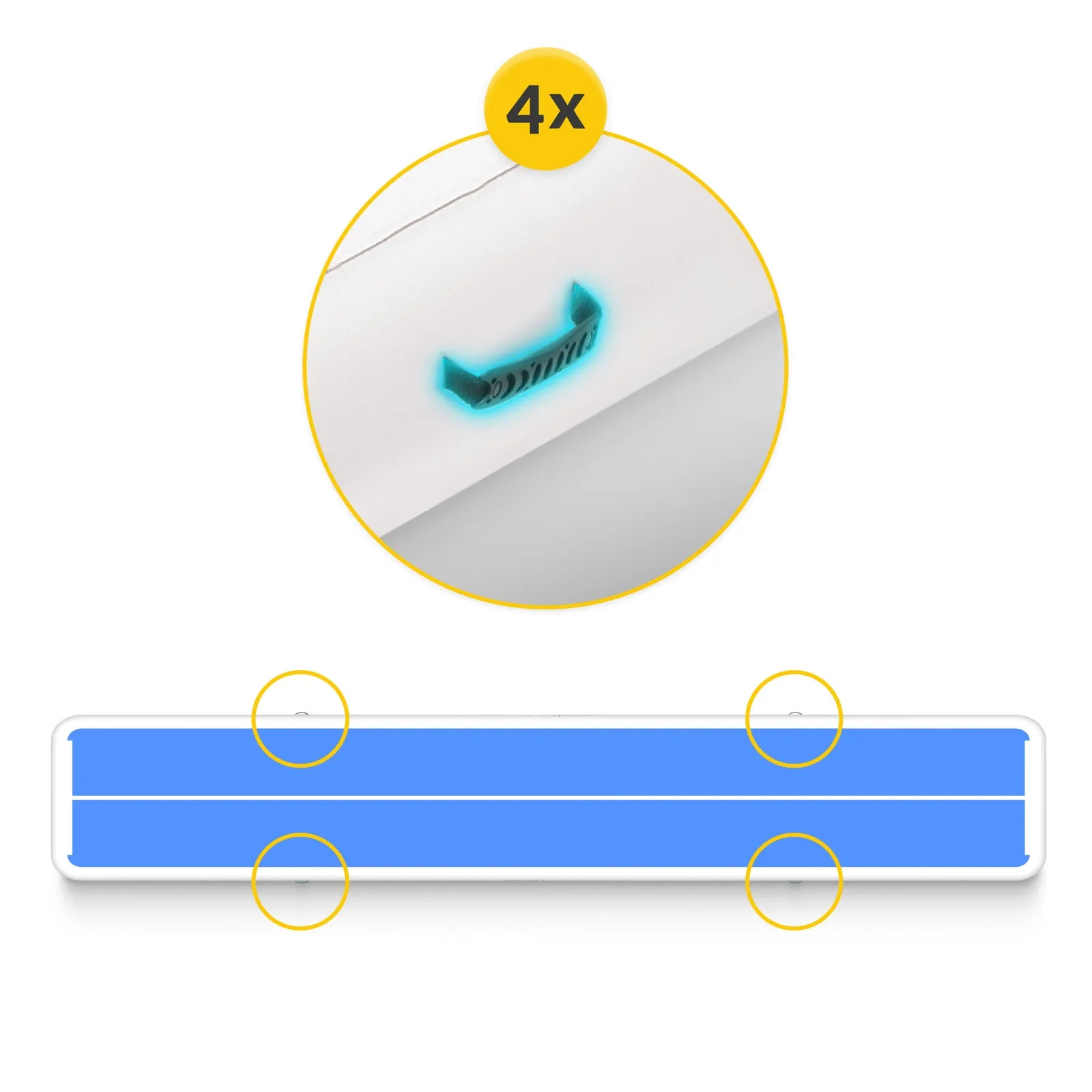 Akrobatinis takelis „AIR MAT PRO“ 12 x 2 x 0