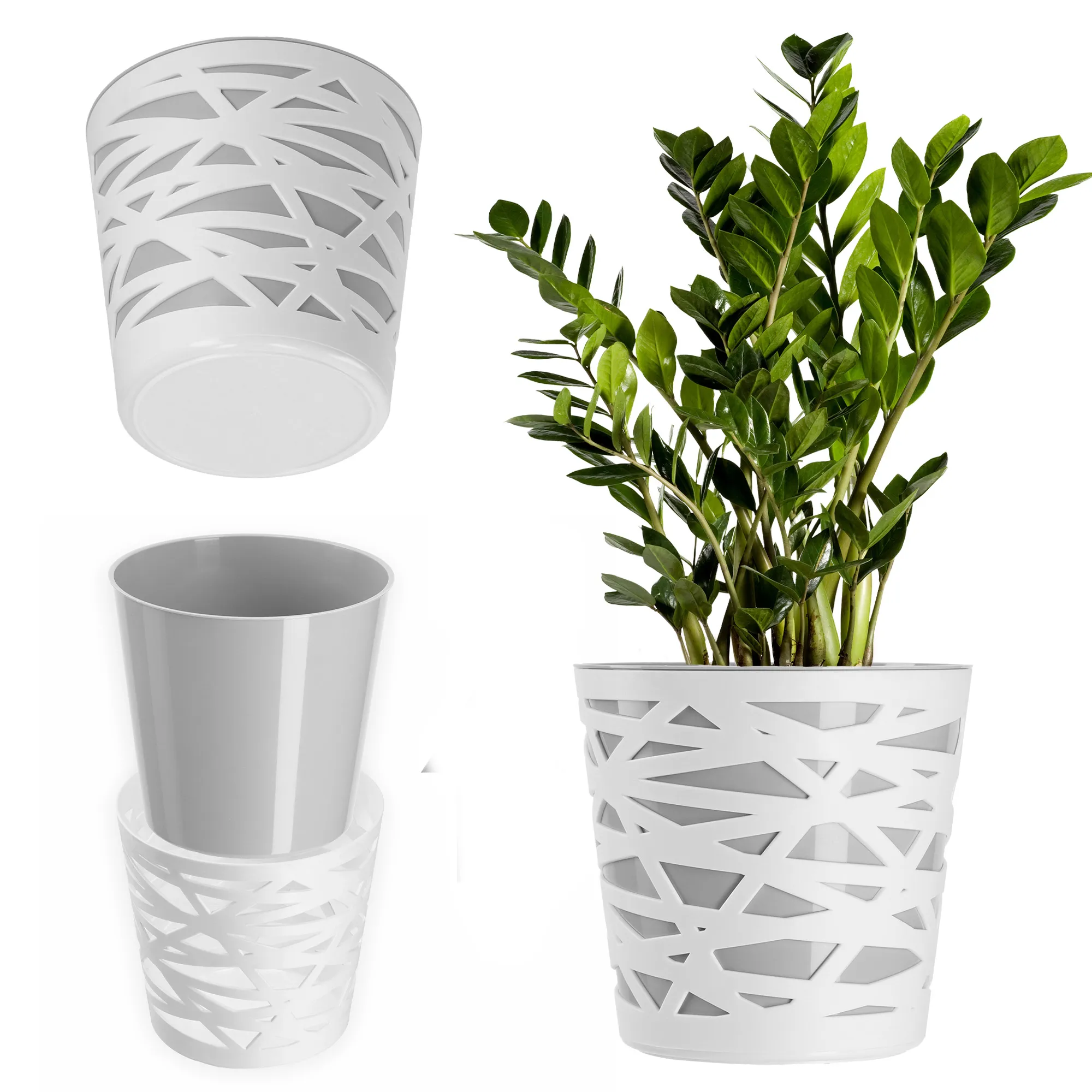 Rusio vazonas su įdėklu 15 cm