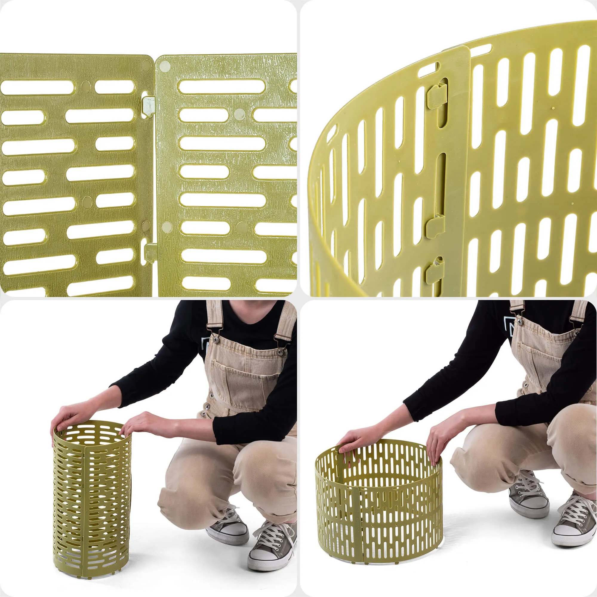 Ydes medžio kamieno uždangalai 20 x 33 cm žali 3 vnt.