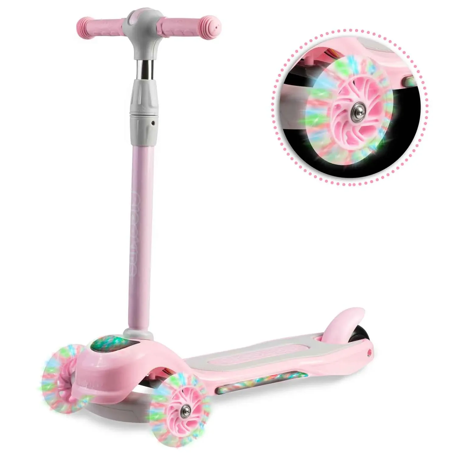 „Ricokids Piko“ triratis paspirtukas – rožinis - nuotrauka 1