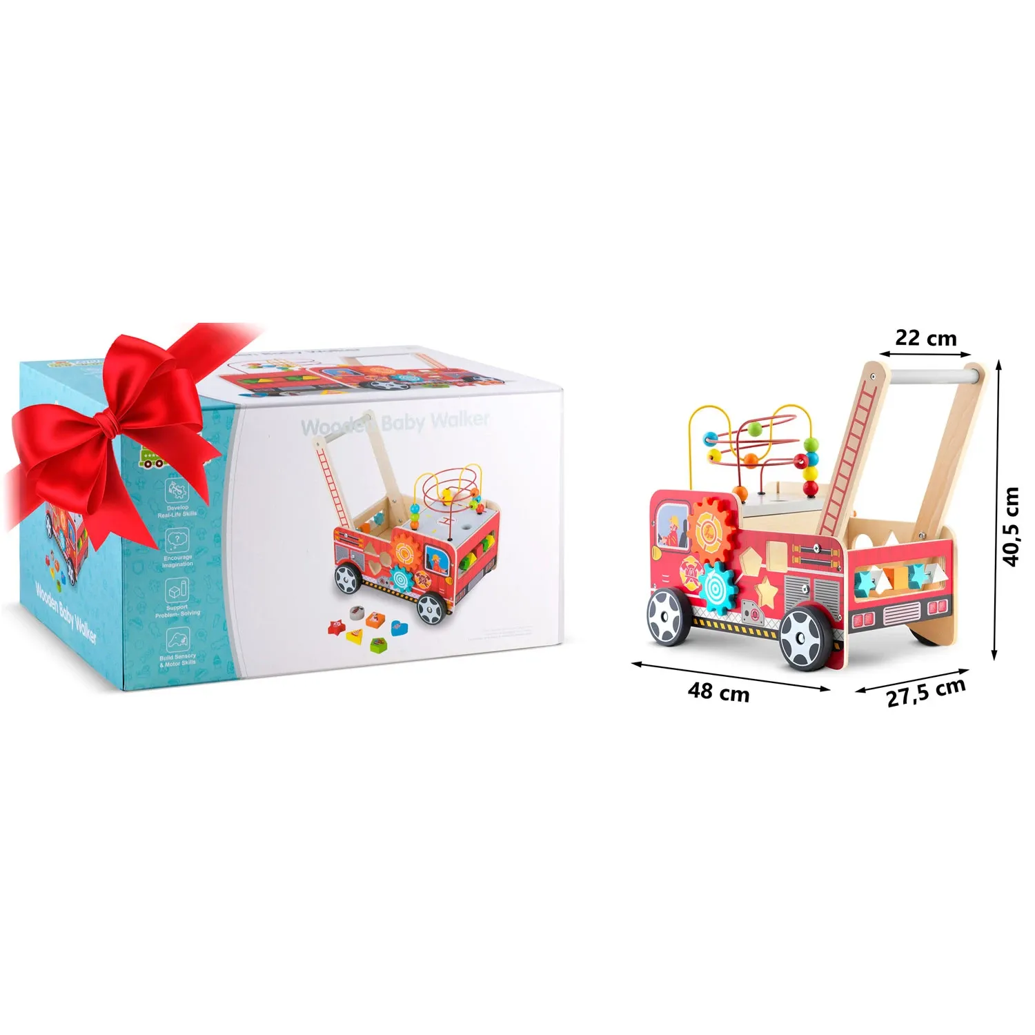 Medinis ugniagesių komandos vaikštynė RK-873 Ricokids - nuotrauka 1