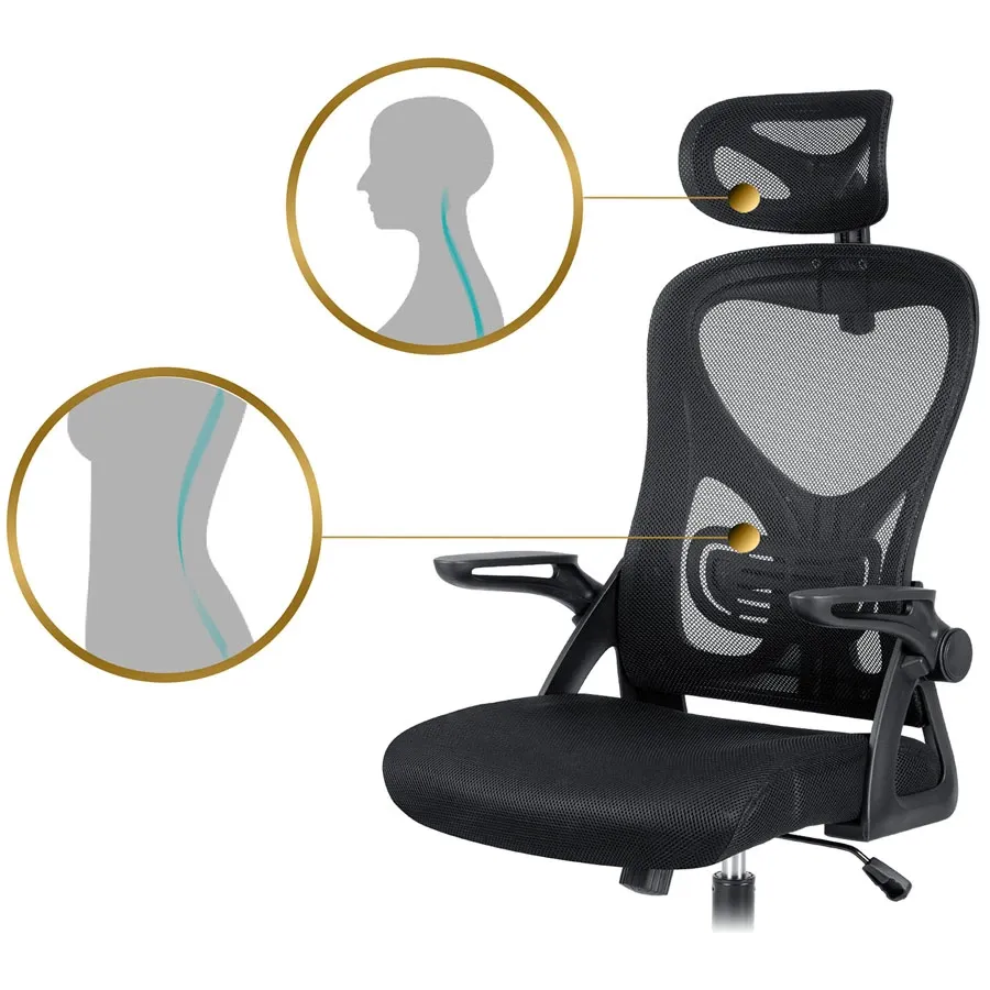 Sofotel Todden mikro tinklelio biuro kėdė, juoda - nuotrauka 1