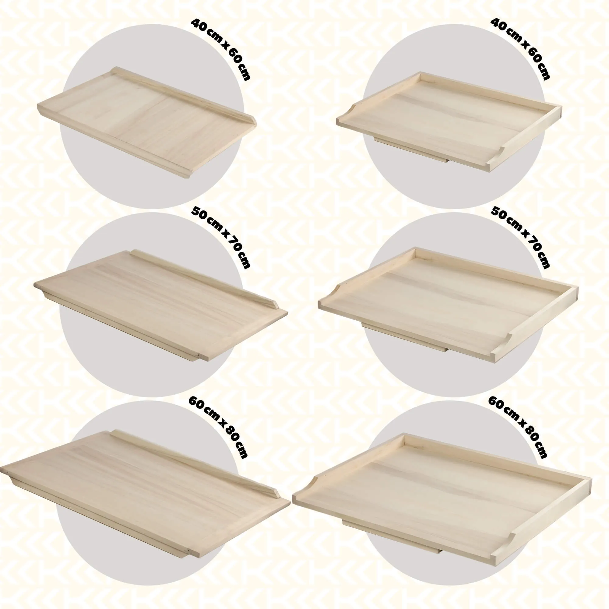 Dvipusė tešlos lenta 40 x 60 cm