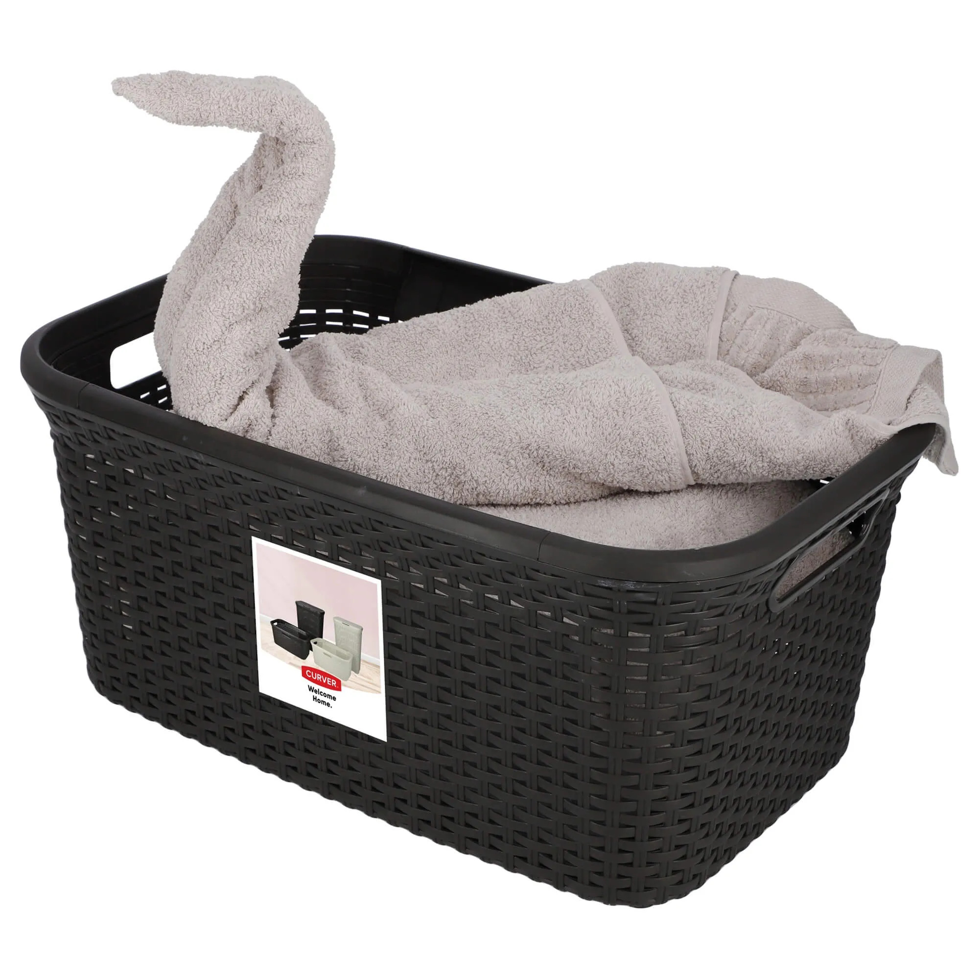 Curver Natural Style 45 l rudas skalbinių konteineris