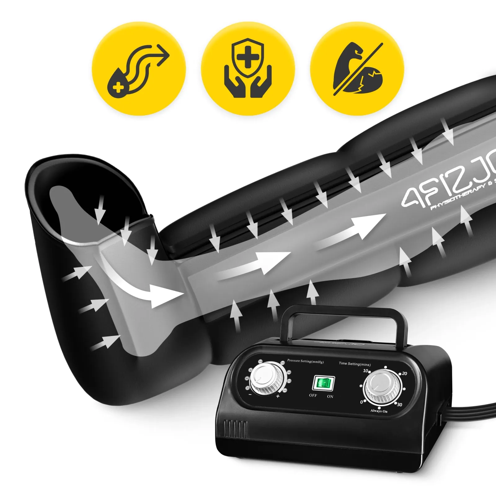 Oro kompresinės terapijos sistemos STD C4 limfodrenažo įtaisas