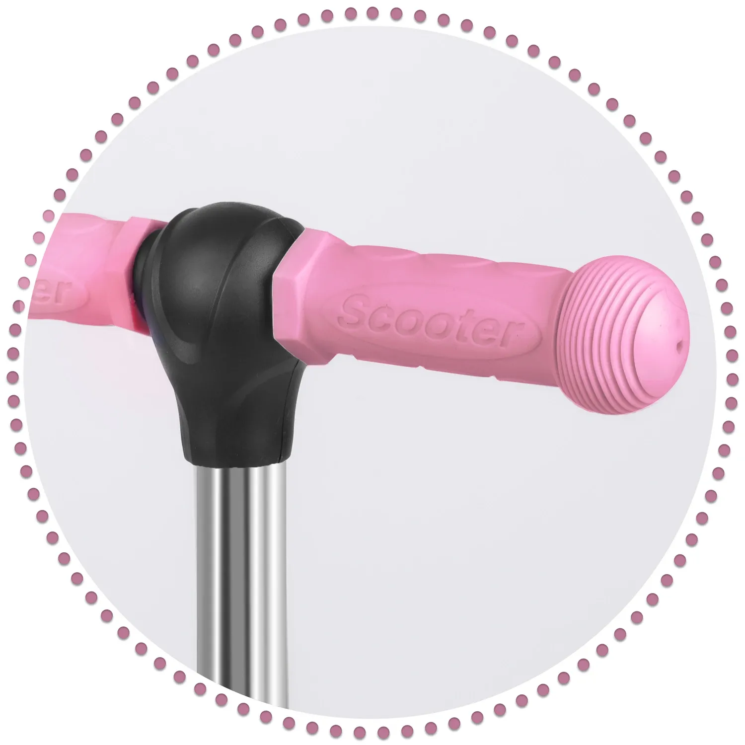 „Ricokids Todi“ triratis paspirtukas – rožinis - nuotrauka 1