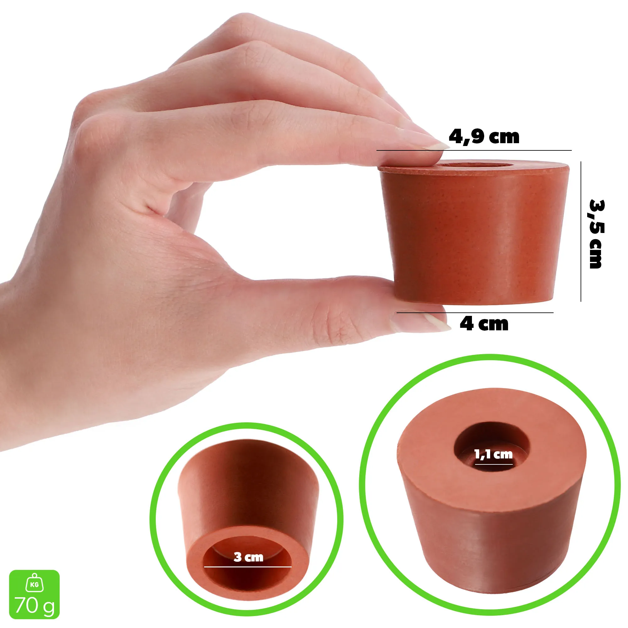 Vyno rinkinys 34 l butelis + kamštis nr. 4 + stiklinis vamzdelis