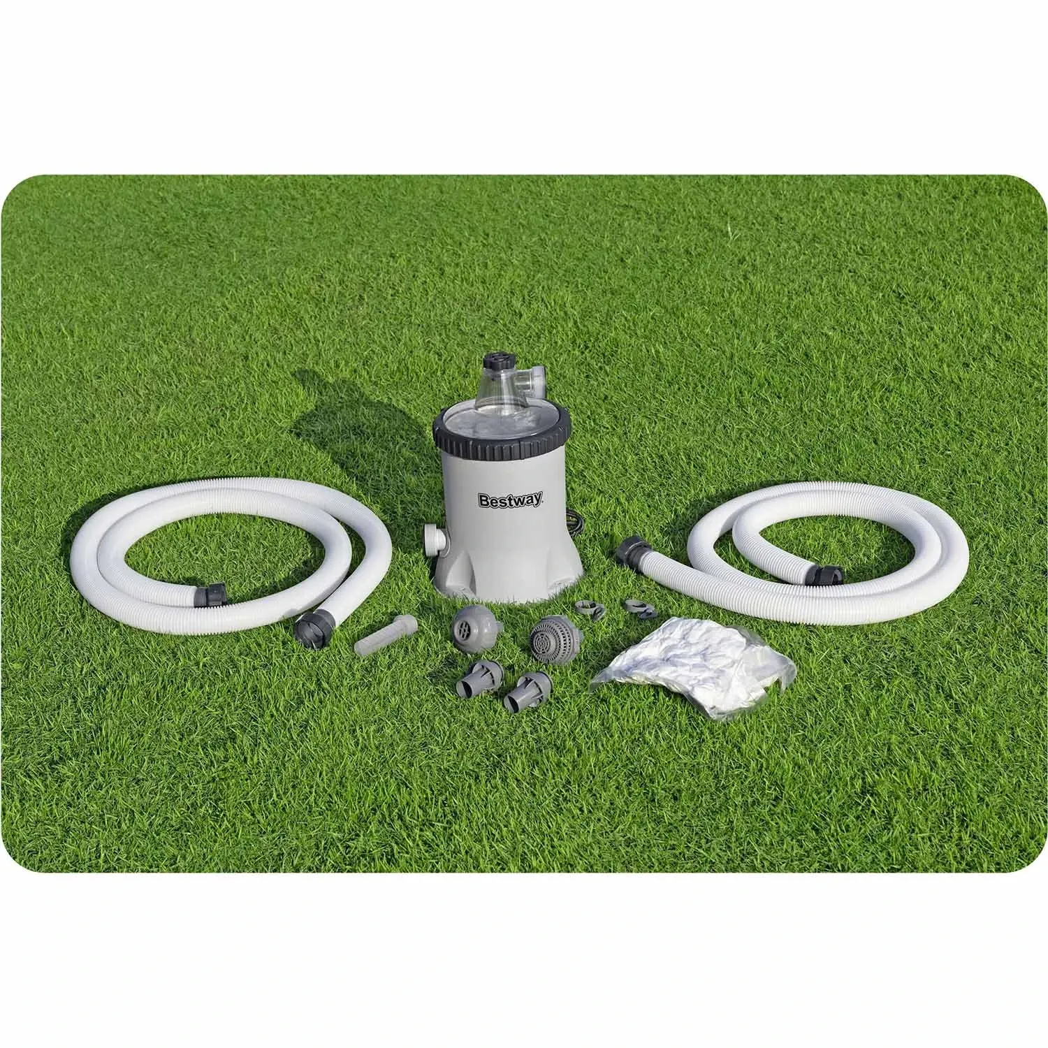 Baseino filtro pompa 5678 l/h + „Bestway“ 58870 filtro kamuoliukai - nuotrauka 1