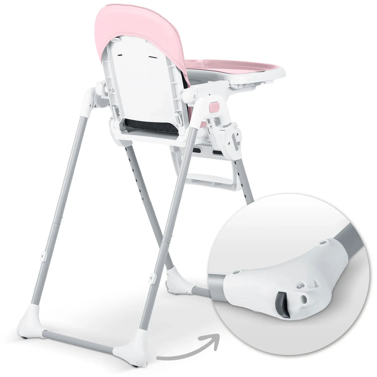 Ricokids Tulo rožinė maitinimo kėdutė - nuotrauka 1