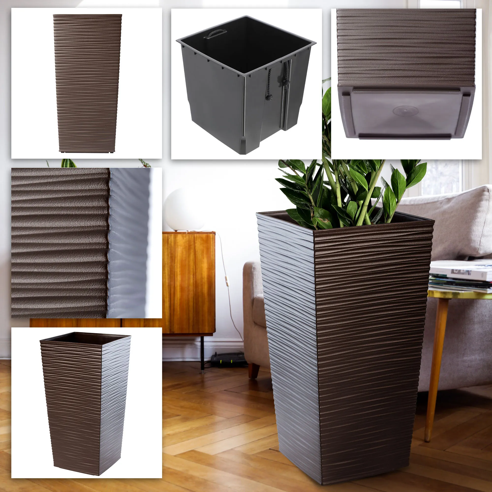 Toulouse kalto formos gėlių vazonas su įdėklu 35 cm