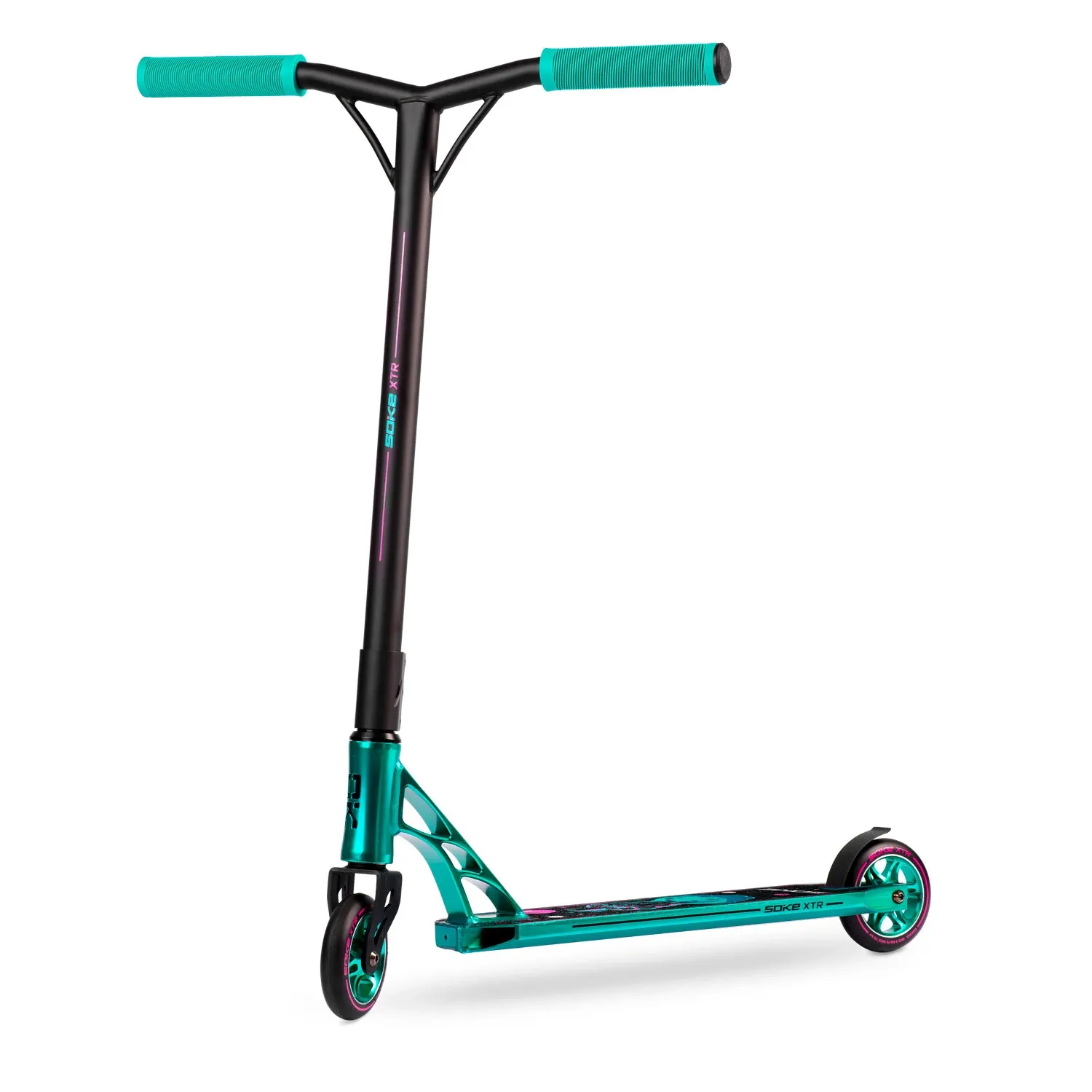 SOKE XTR triukų paspirtukas turkio spalvos rožinis - nuotrauka 1