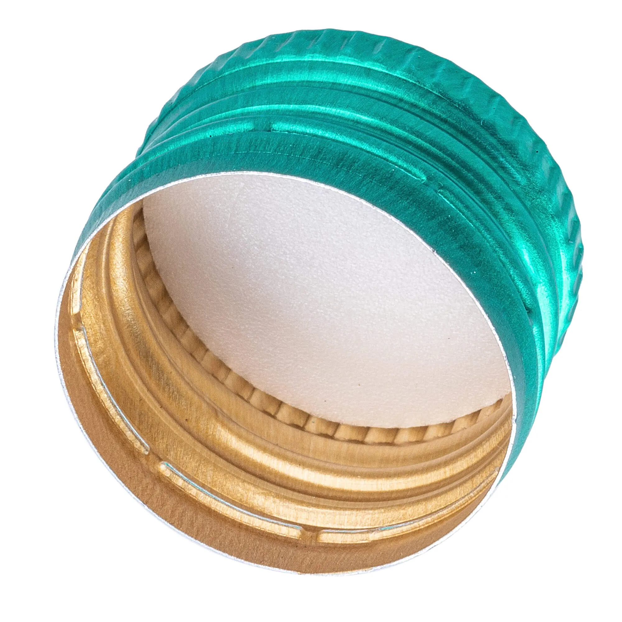 Annot aliumininiai butelių kamšteliai, 28 mm skersmens, žali, 10 vnt.