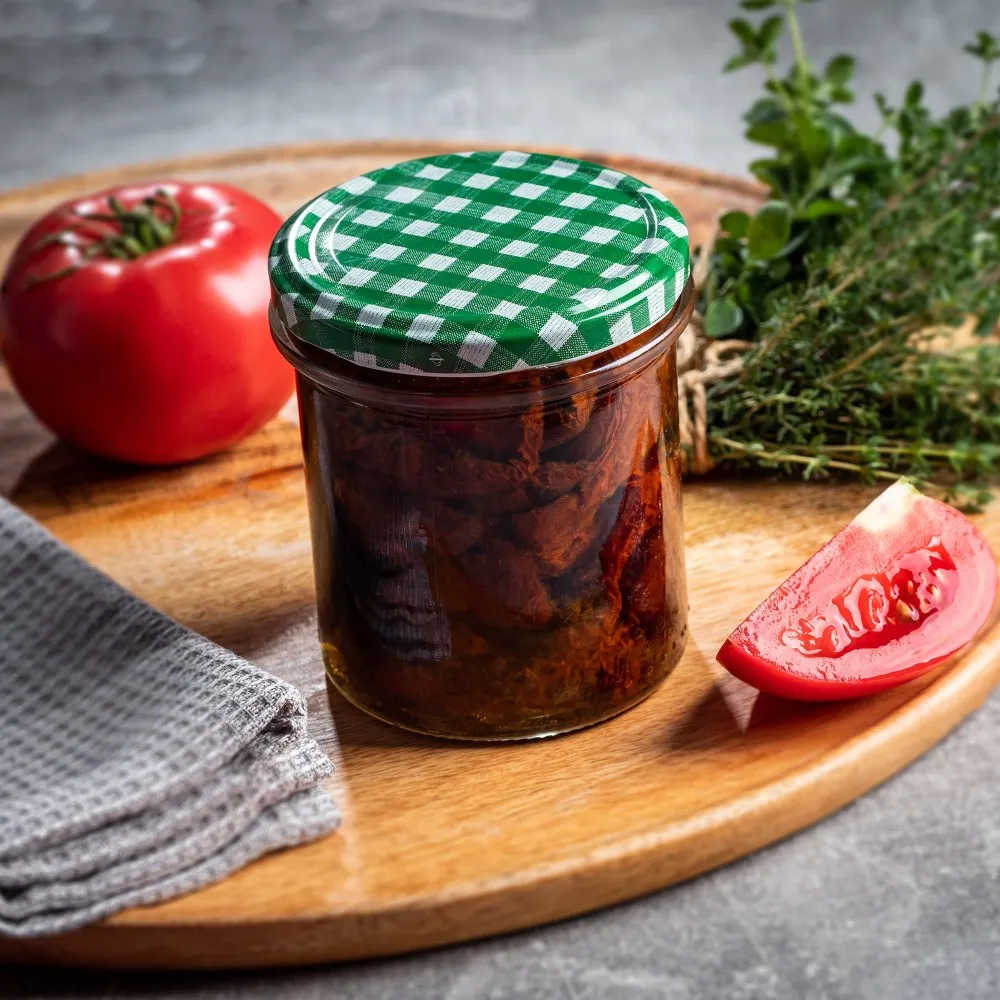 Avila konservavimo stiklainiai 350 ml 100 vnt. 82 mm + balti dangteliai