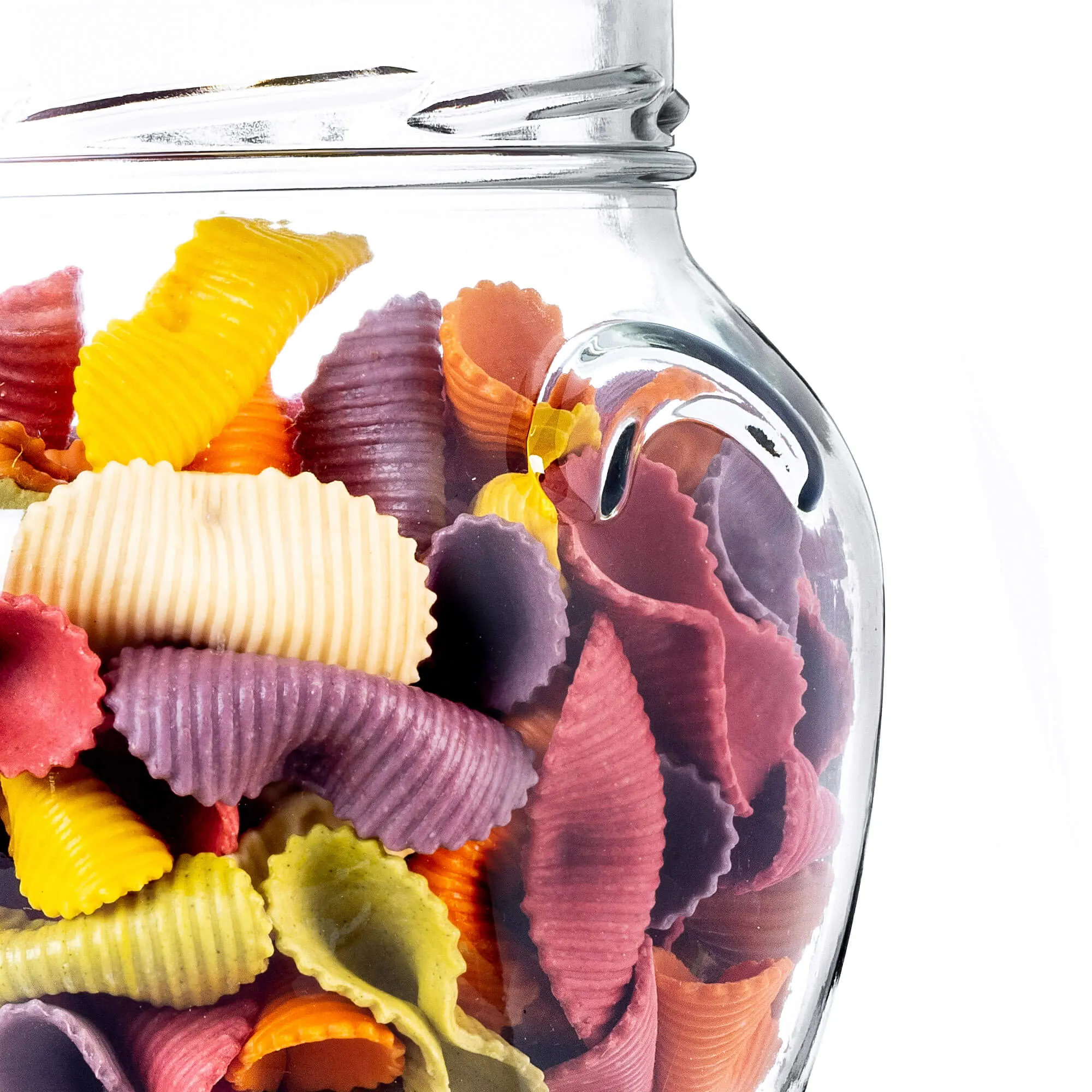 „Sassa“ konservavimo stiklainiai, 1700 ml, 4 vnt., 110 mm, + balti dangteliai