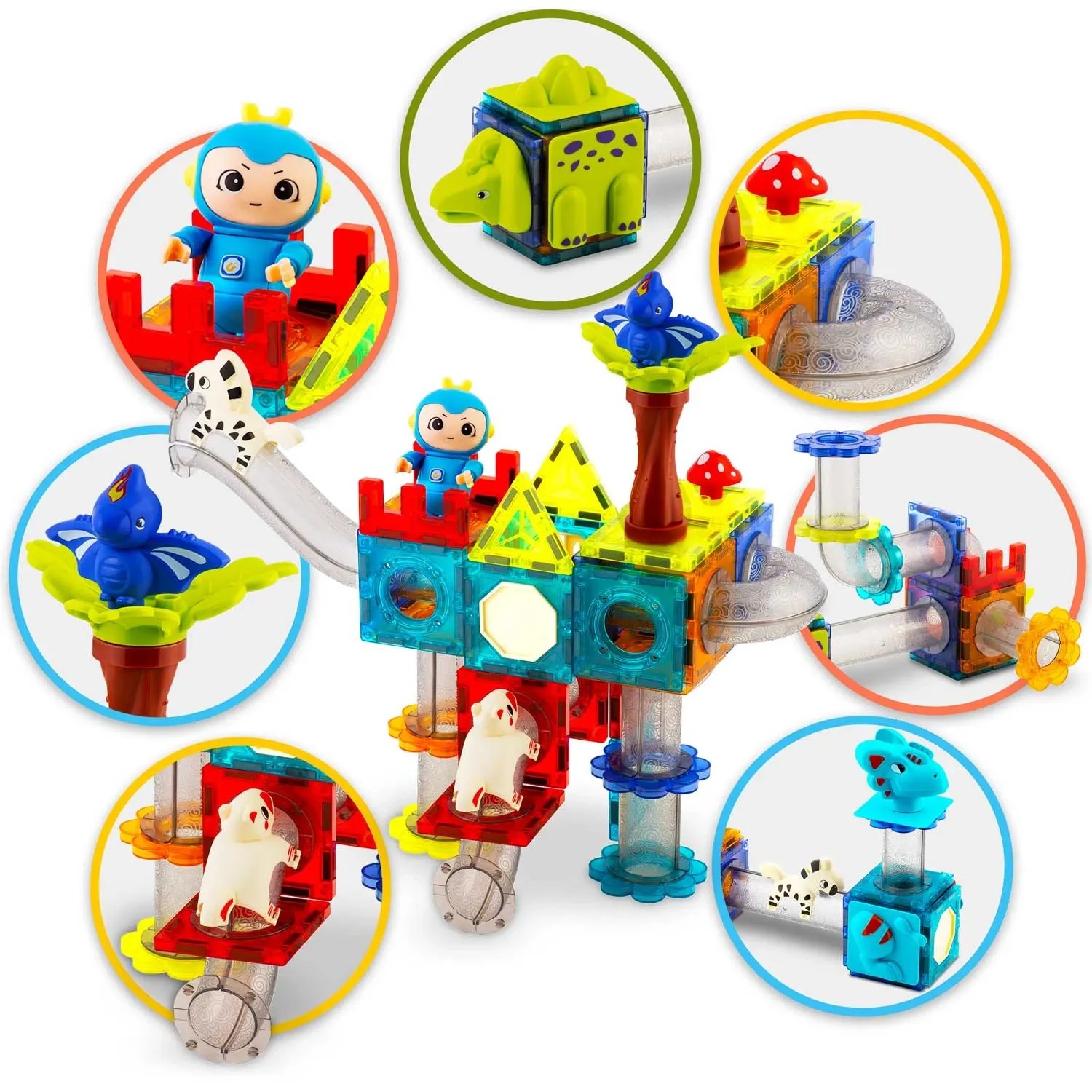 Ricokids RK-757 magnetiniai kaladėlės „Dinozaurų rojus“ - nuotrauka 1