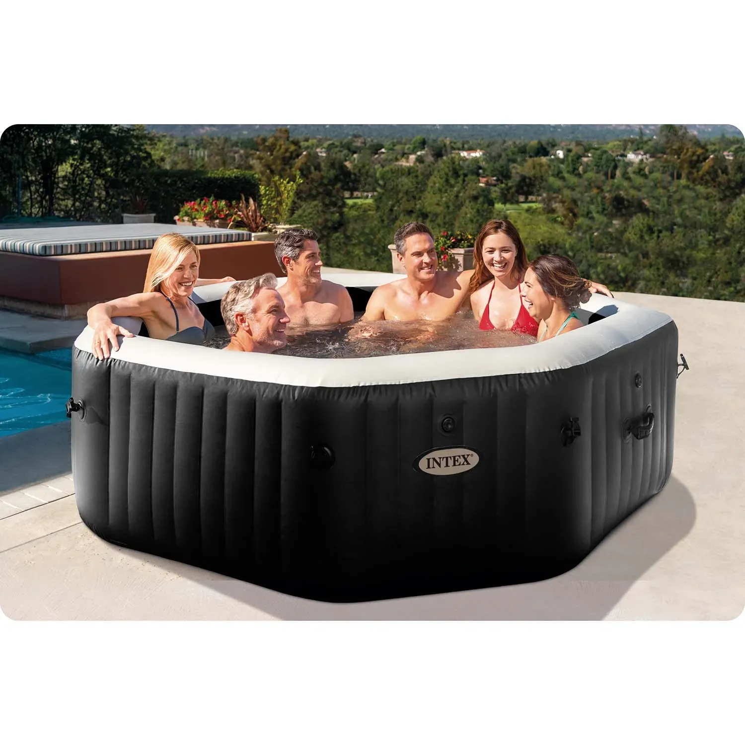 Pripučiama SPA su hidromasažu 6 asmenims, INTEX 28462 komplektas - nuotrauka 1