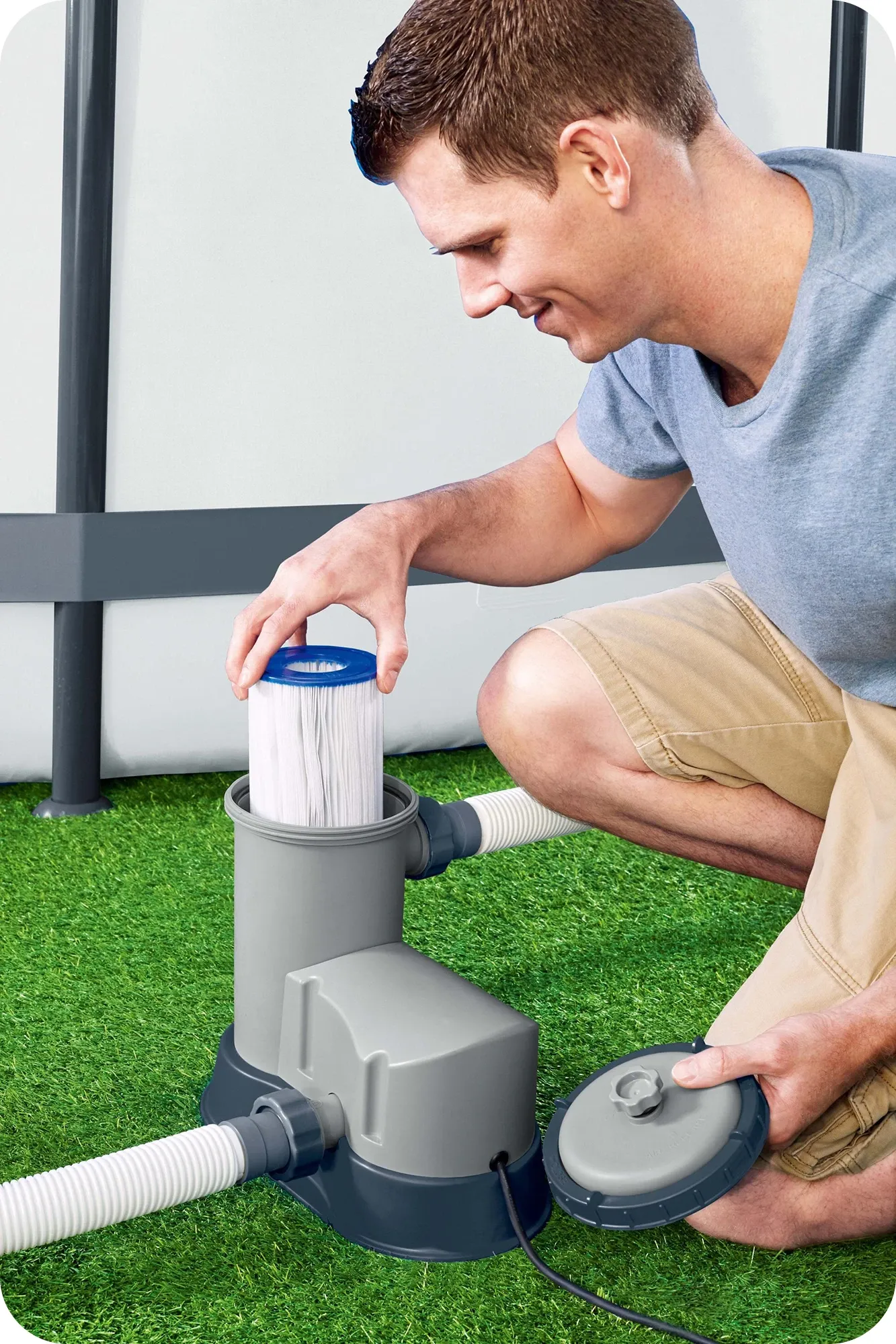 „Bestway 58389“ 5678 l/h baseino filtro pompa - nuotrauka 1