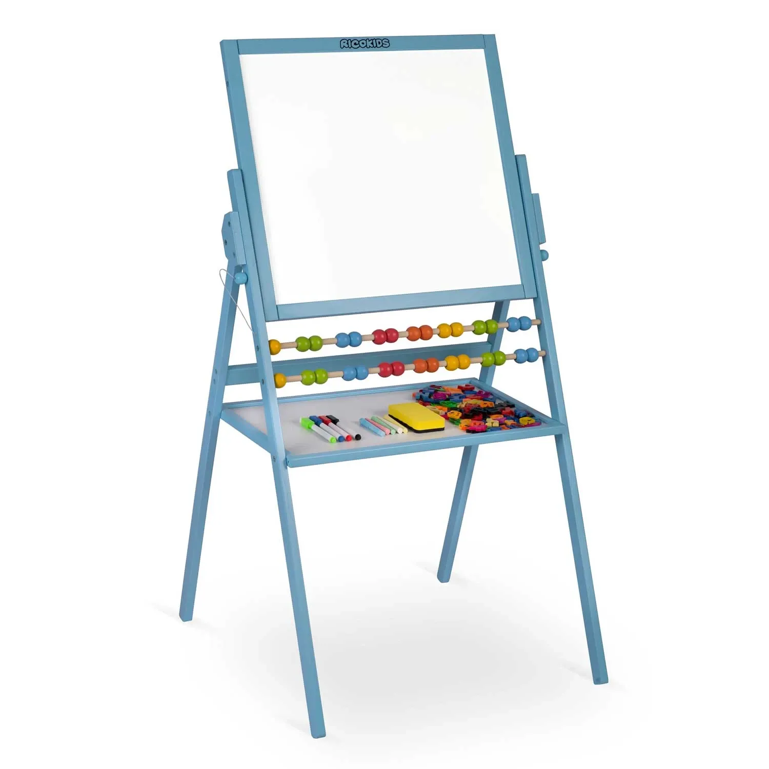 Ricokids magnetinė kreidinė lenta, besisukanti - mėlyna - nuotrauka 1