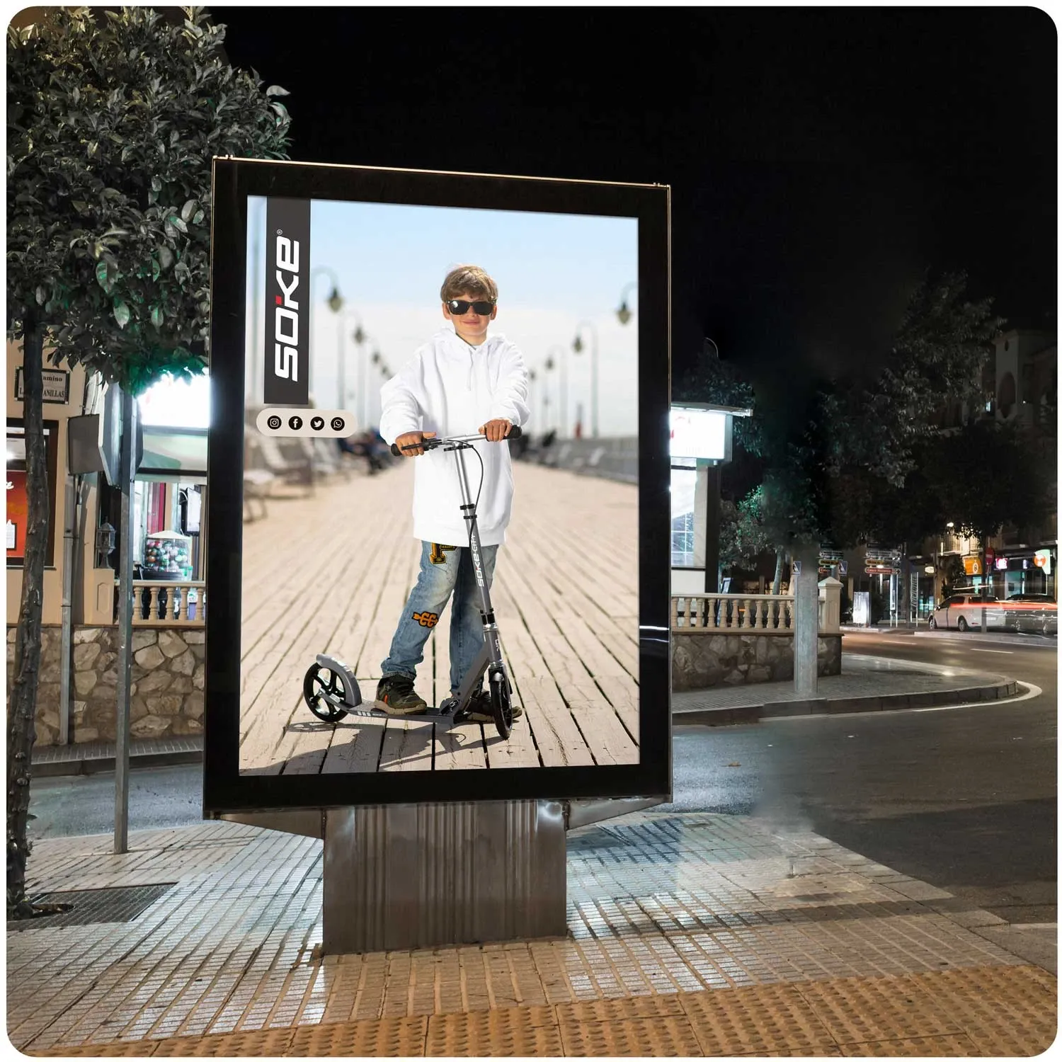 Soke City pilkas paspirtukas - nuotrauka 1