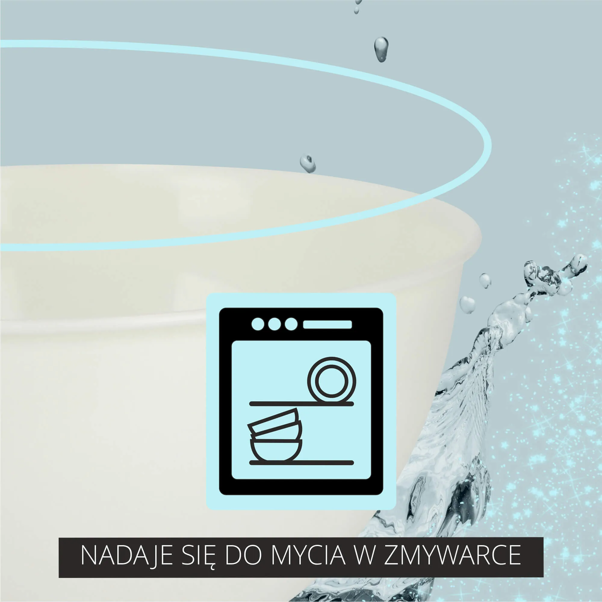 Musano 3L plastikinis virtuvinis dubuo, kreminės spalvos