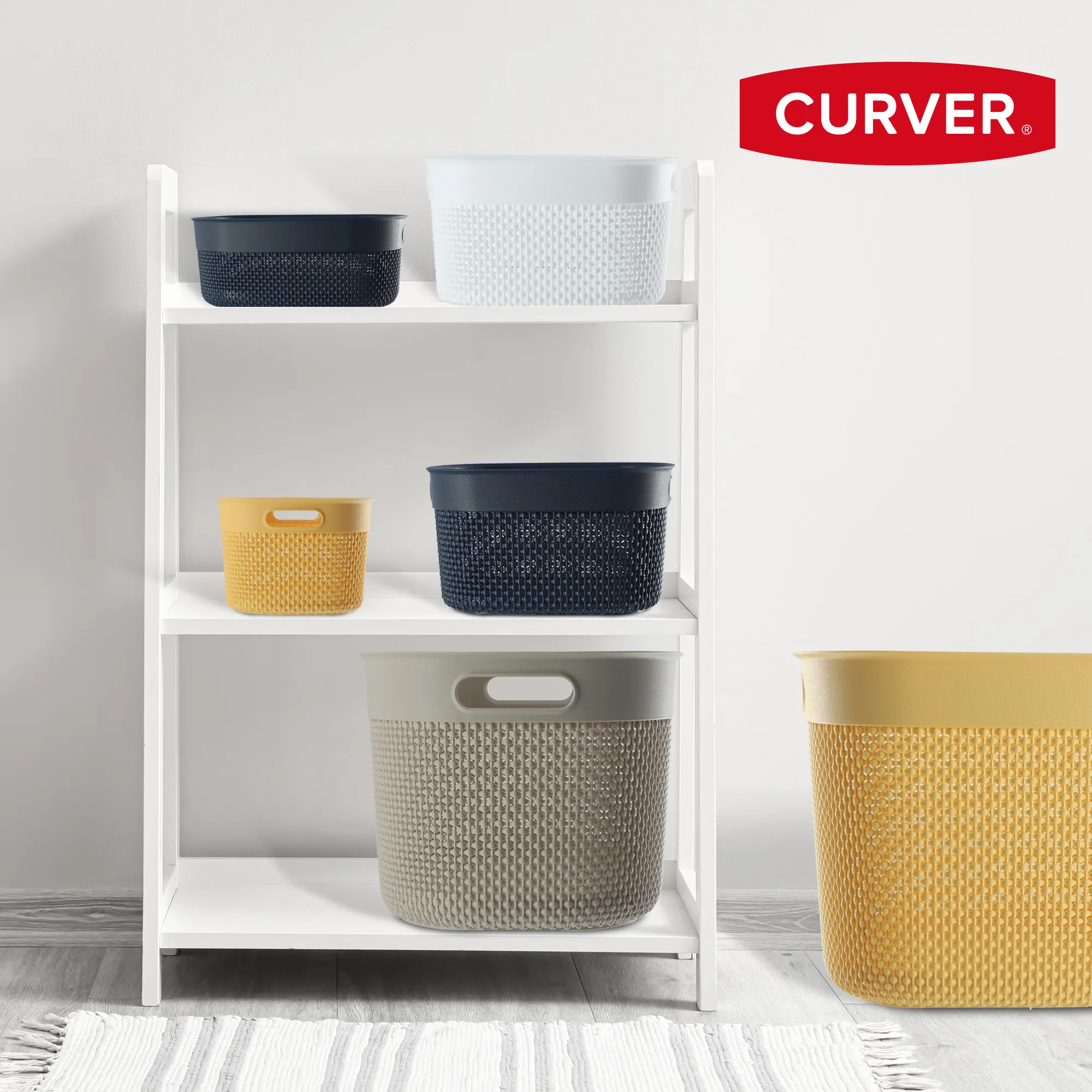 Stačiakampis krepšys 12 l Curver Filo perdirbtas, tamsiai mėlynas