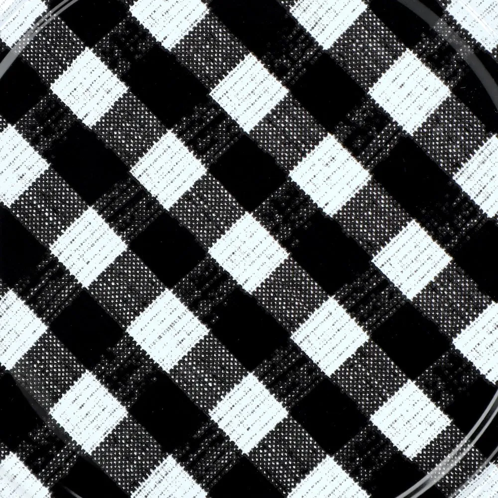 Metaliniai dangteliai Virbo stiklainiams, 10 vnt., 82 mm skersmens, „Black Grid“