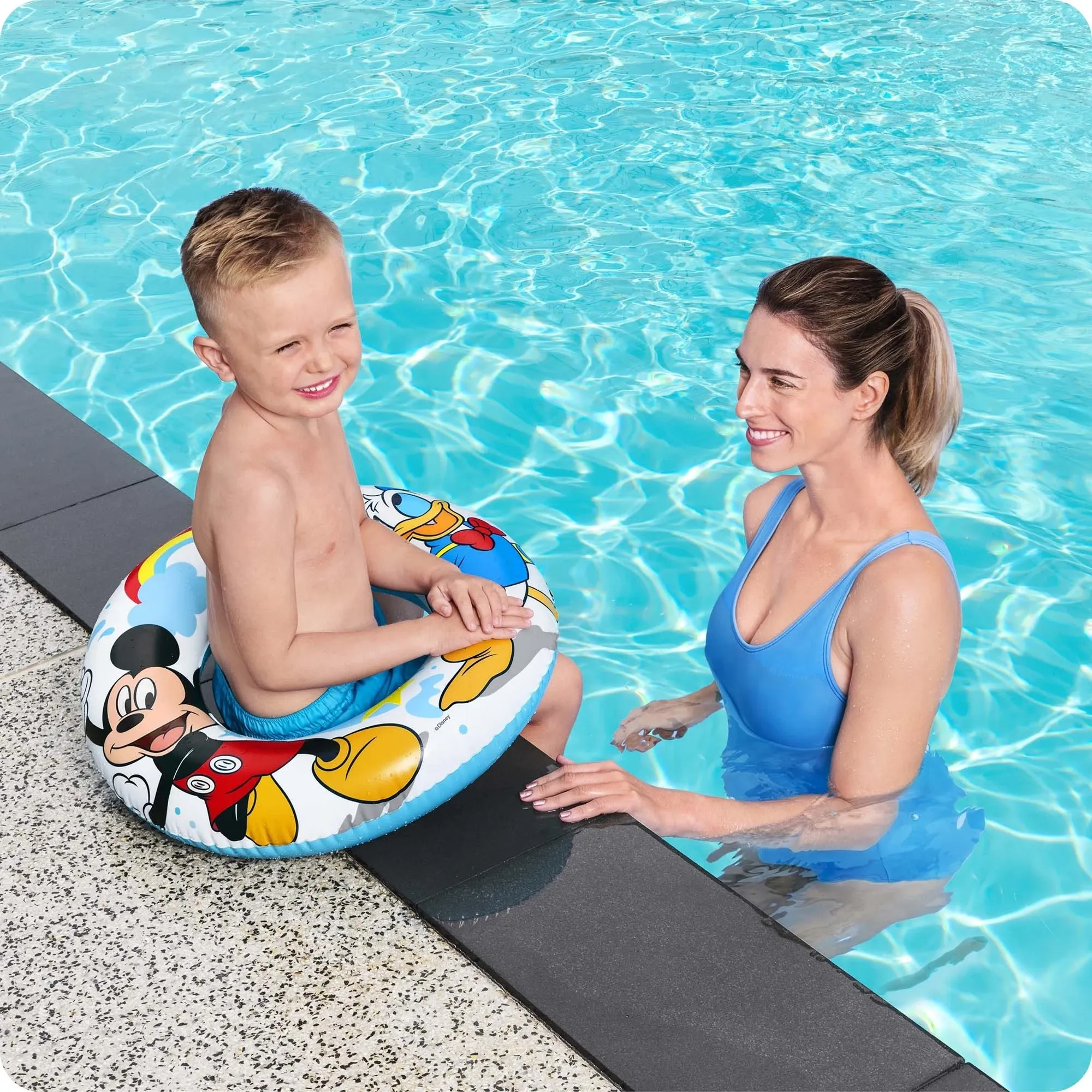 Mikio ir Donaldo plaukimo ratas, 56 cm skersmens, „Bestway 91004“ - nuotrauka 1