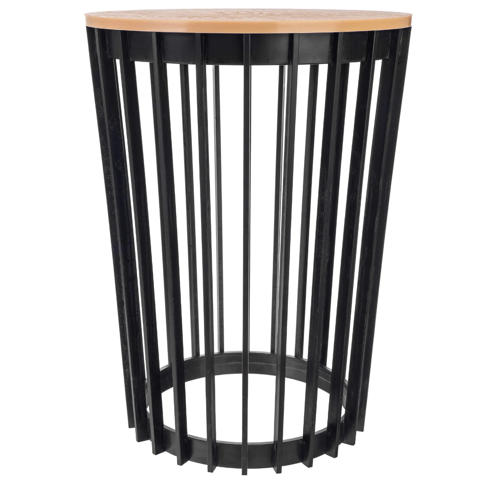 Aytre dvipusis augalų stovas 40 cm juodas + natūralaus medžio stalviršis